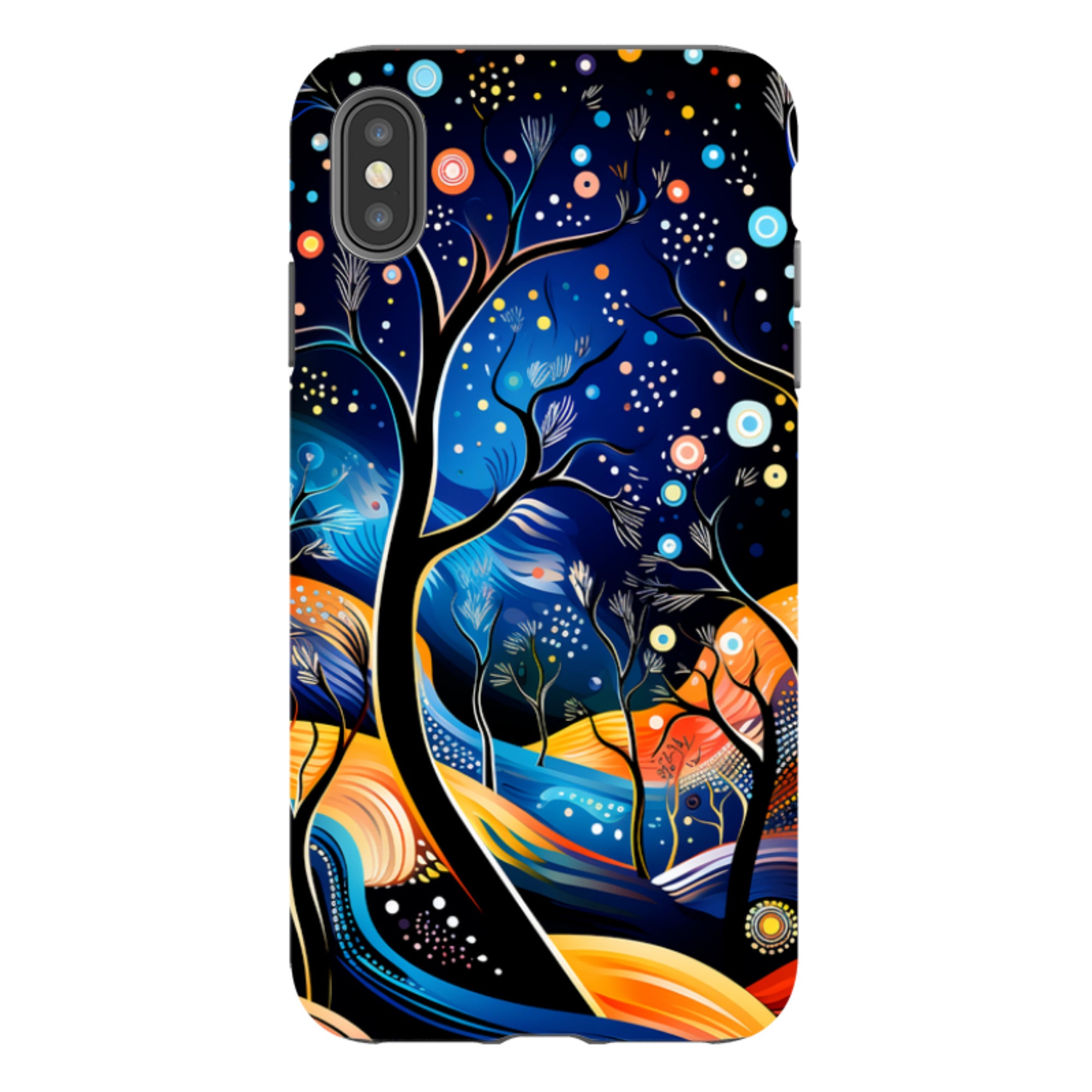 iPhone Tough Case -Rainbow Night Stars