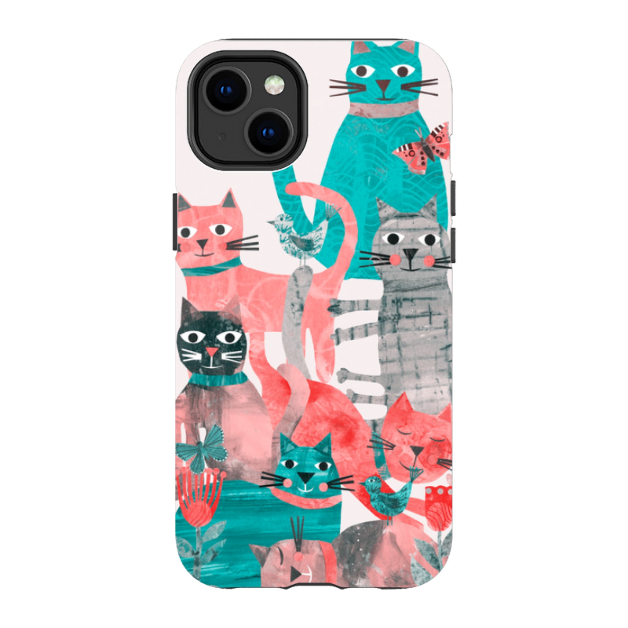 iPhone MagSafe Tough Case - Cat Party II By Tracey English