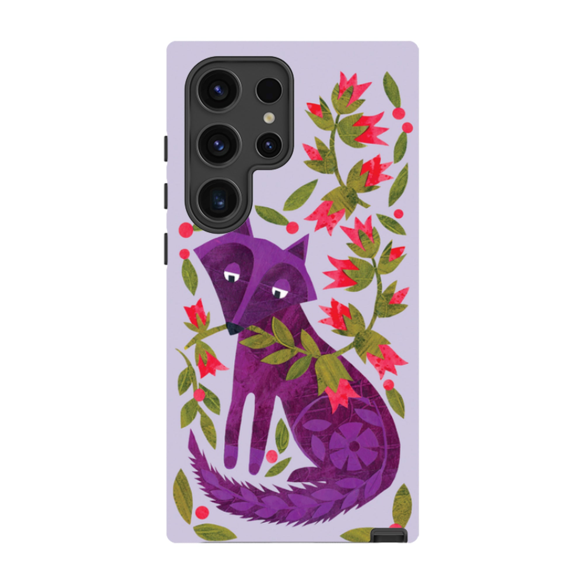 Samsung Tough Case - Purple Foxie By Tracey English