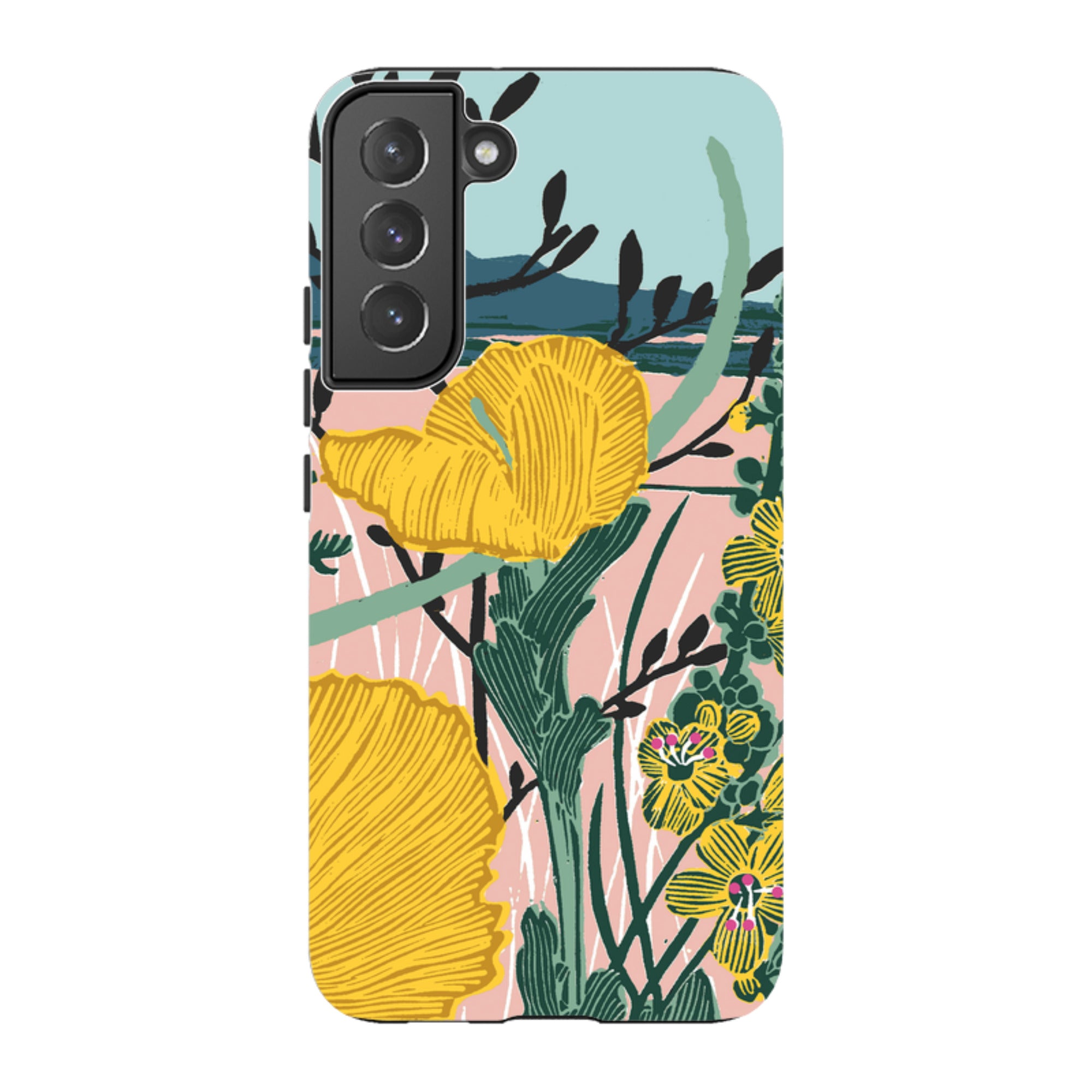 Samsung Tough Case - Yellow Poppies By Kate Heiss