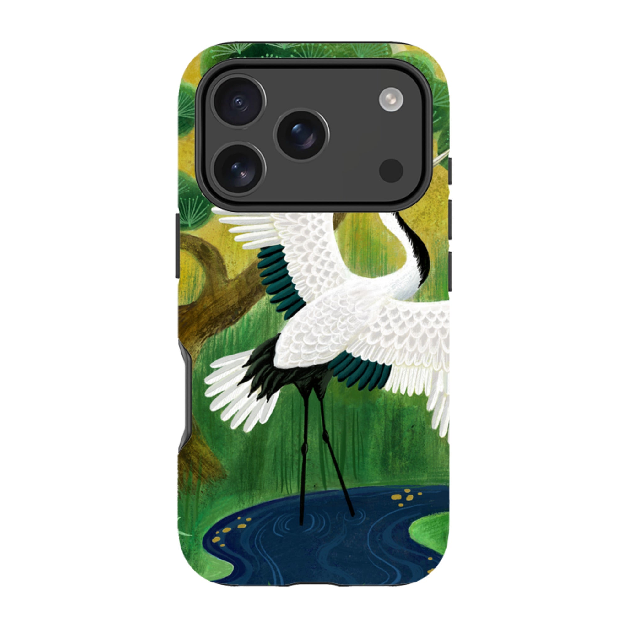 iPhone Tough Case - Crane By Bex Parkin