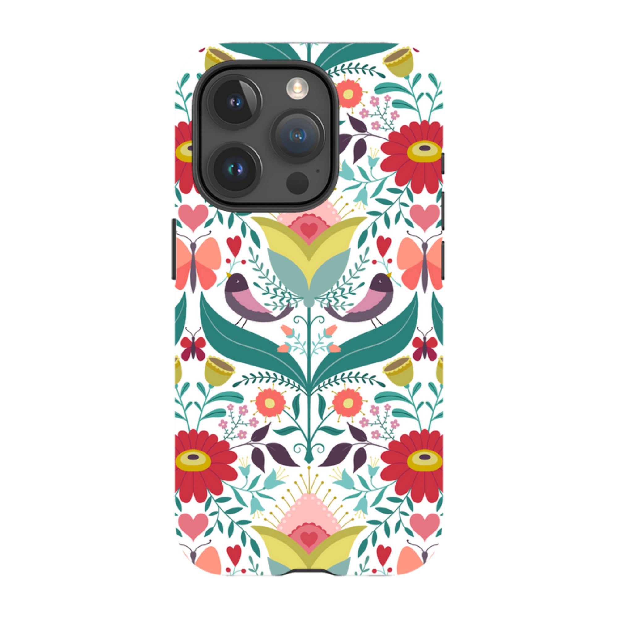 iPhone Tough Case - Bird Pattern IV By Suzy Taylor