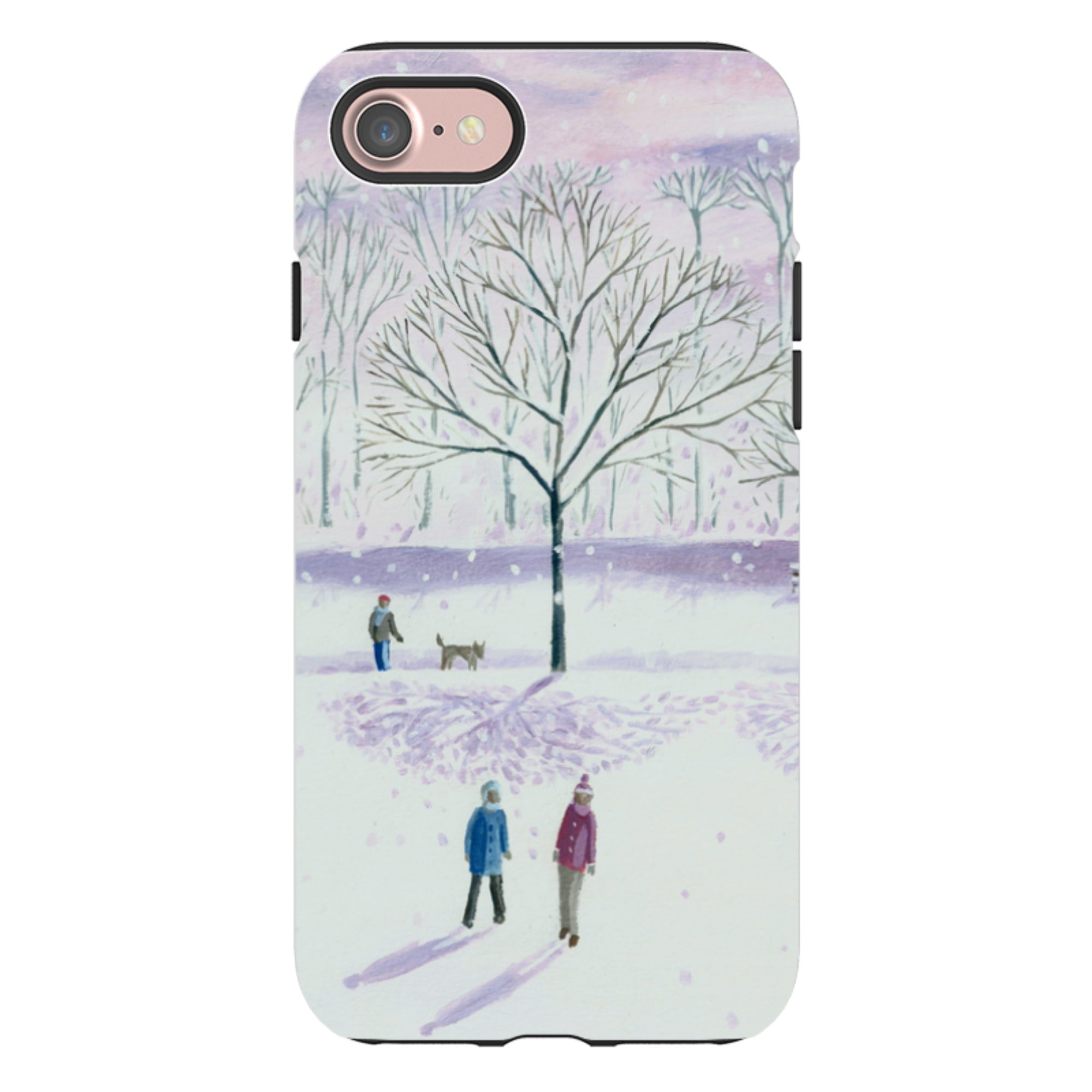 iPhone Tough Case - Xmas Park By Mary Stubberfield