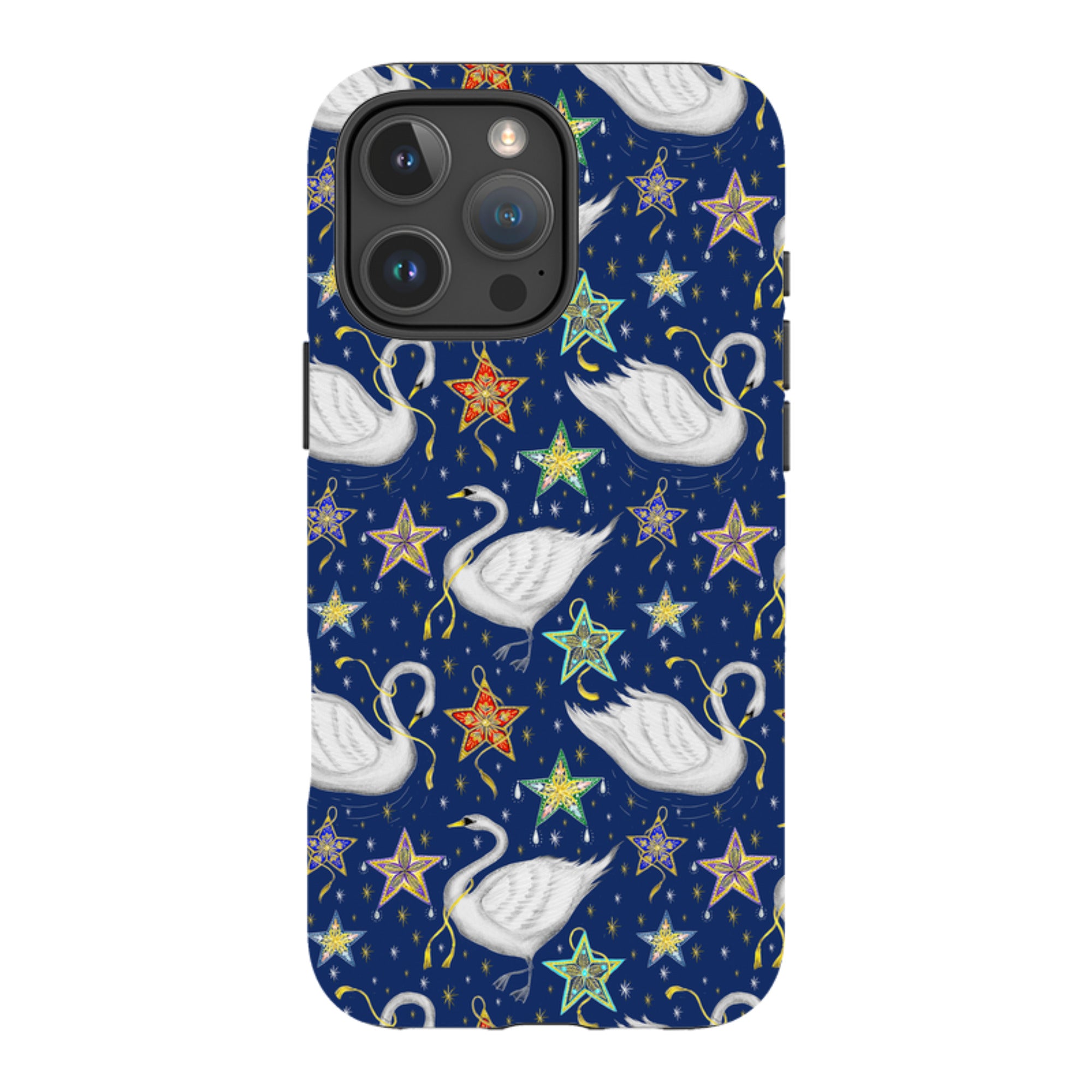 iPhone MagSafe Tough Case -  Swan Pattern By Catherine Rowe