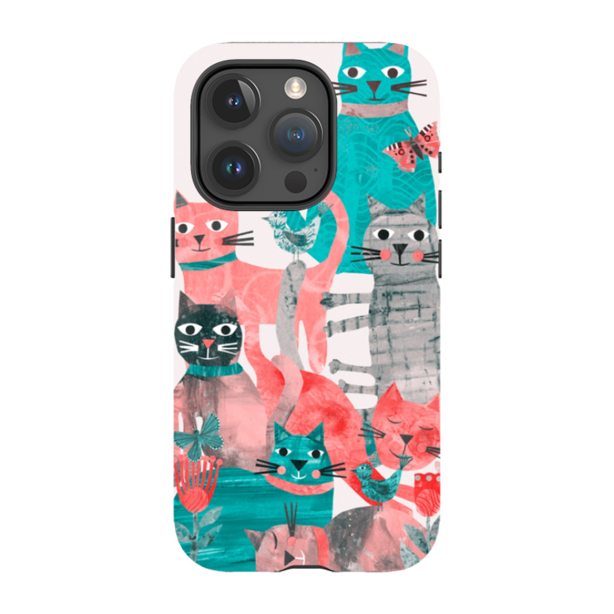 iPhone MagSafe Tough Case - Cat Party II By Tracey English