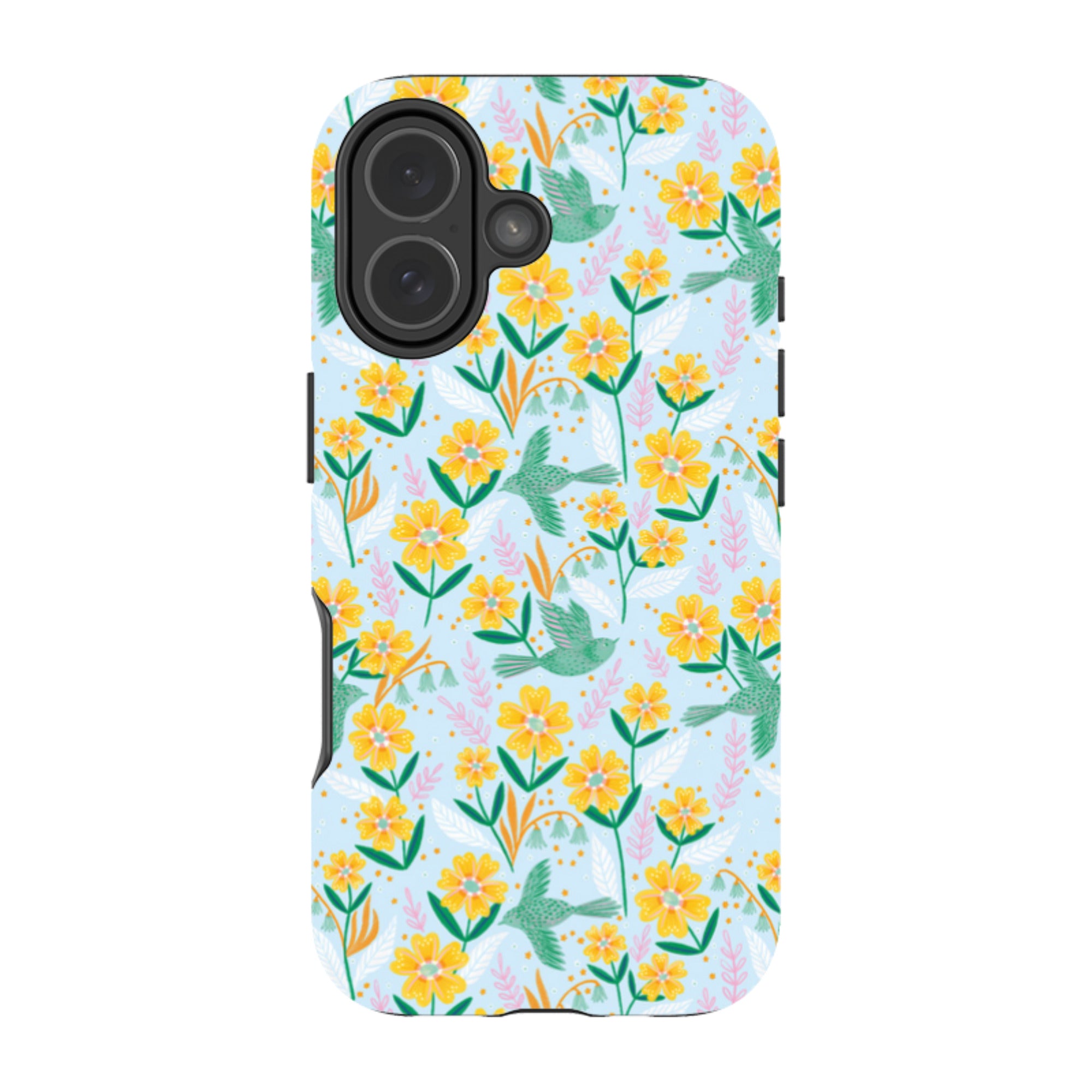 iPhone Tough Case - Sweet Birds Blue By Lee Foster Wilson