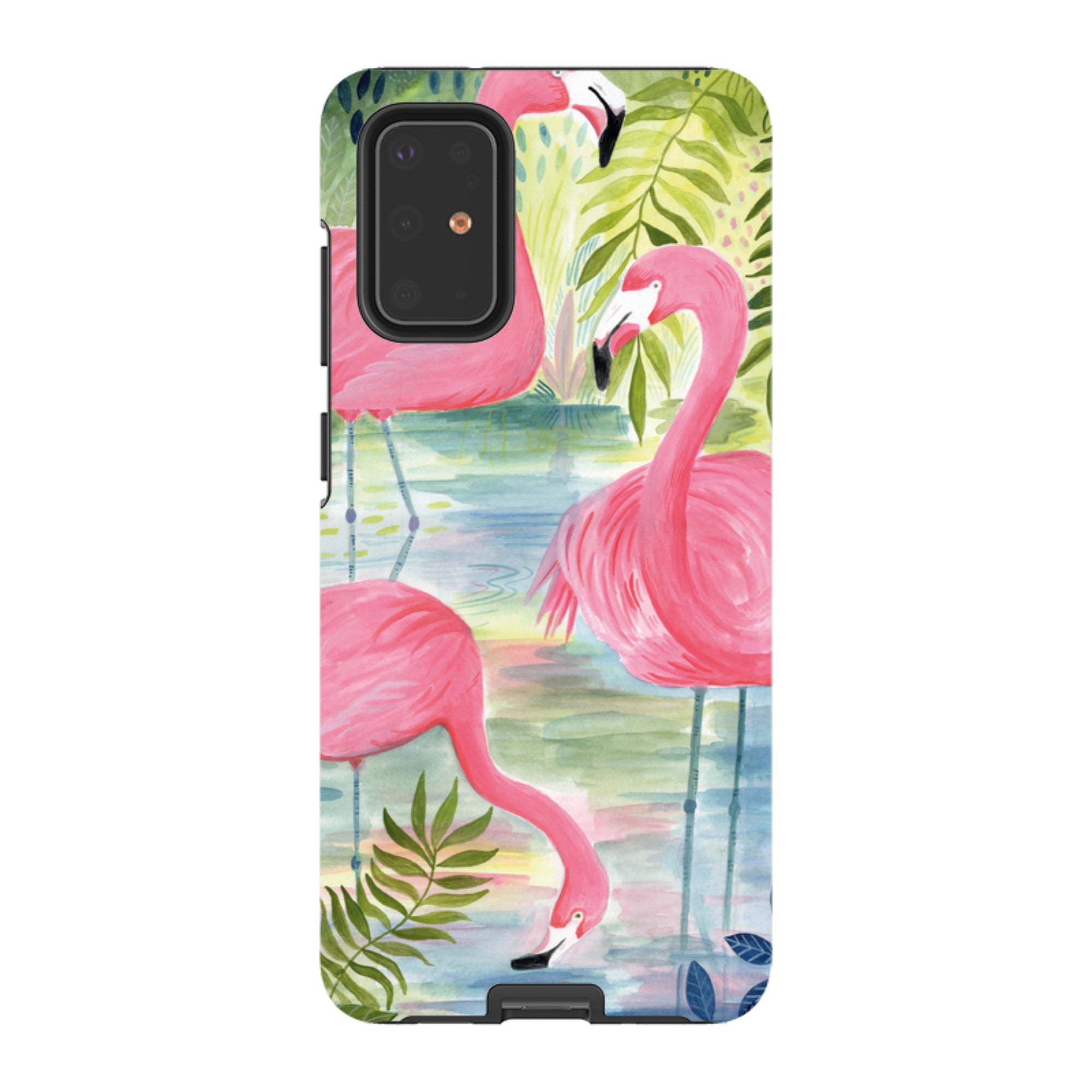 Samsung Tough Case - Three Flamingo By Bex Parkin