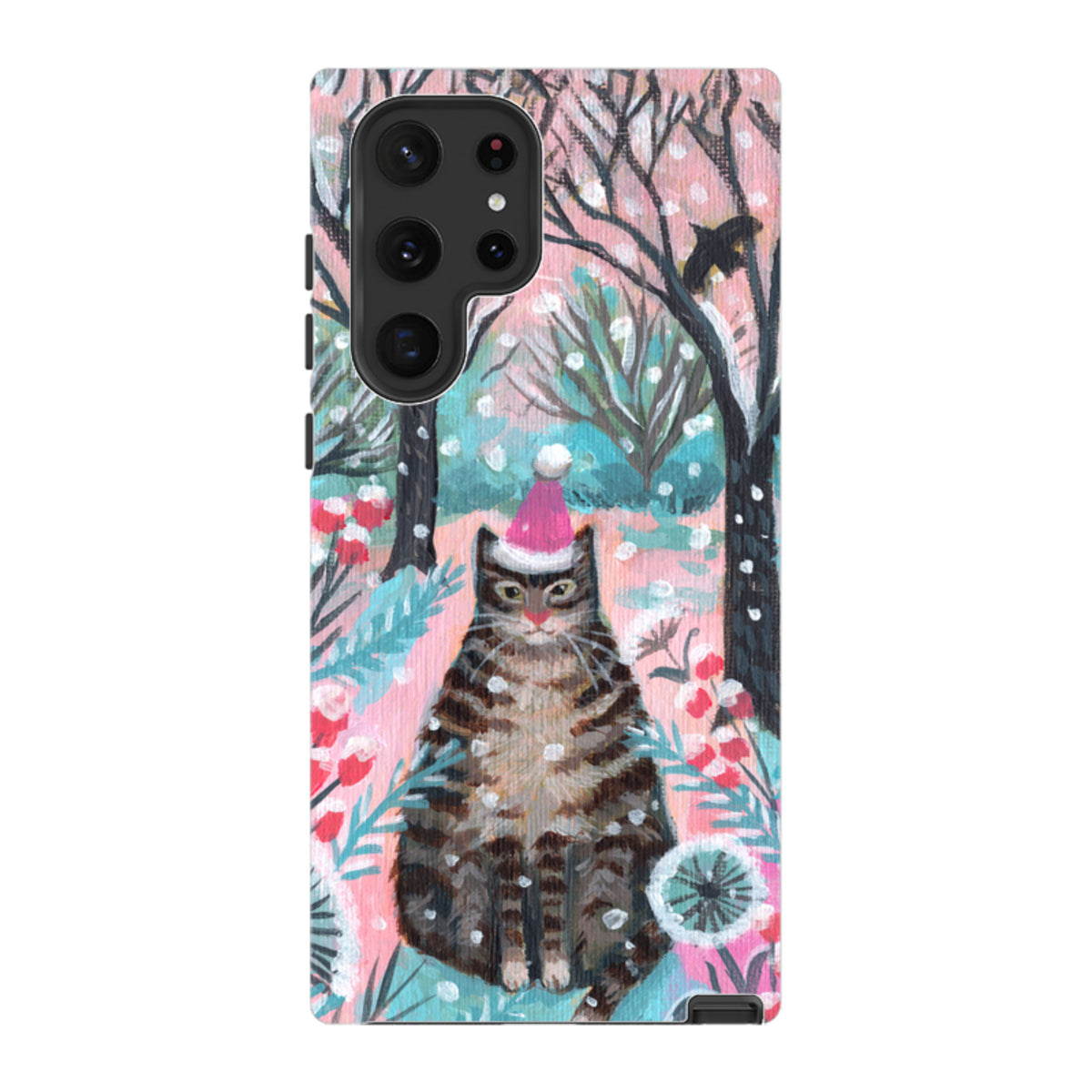 Samsung Tough Case - Snow Tabby By Mary Stubberfield