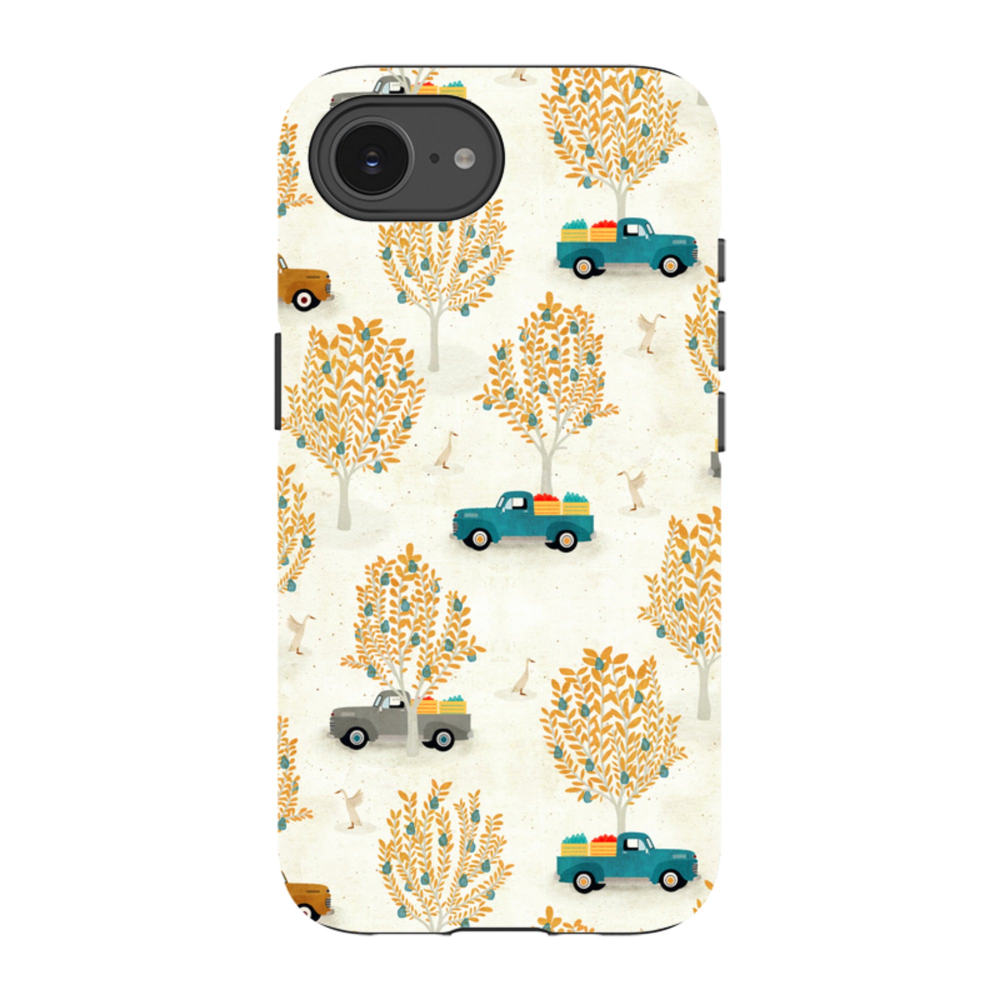 iPhone Tough Case - Pear Trees and Trucks By Katherine Quinn