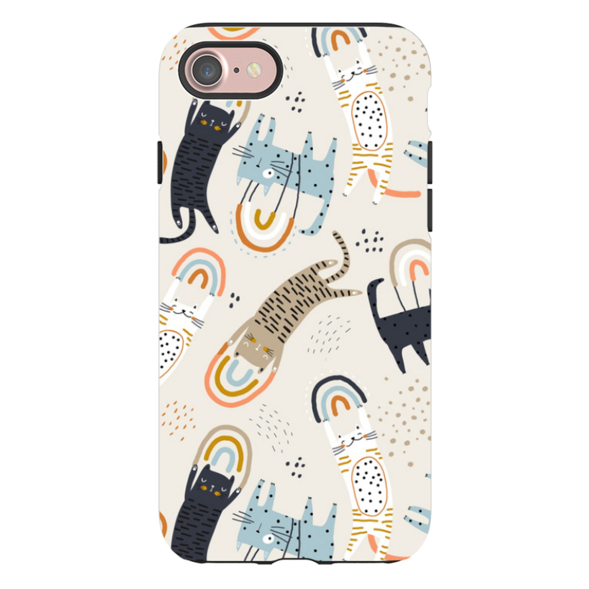 iPhone Tough Case - Rainbow Cats
