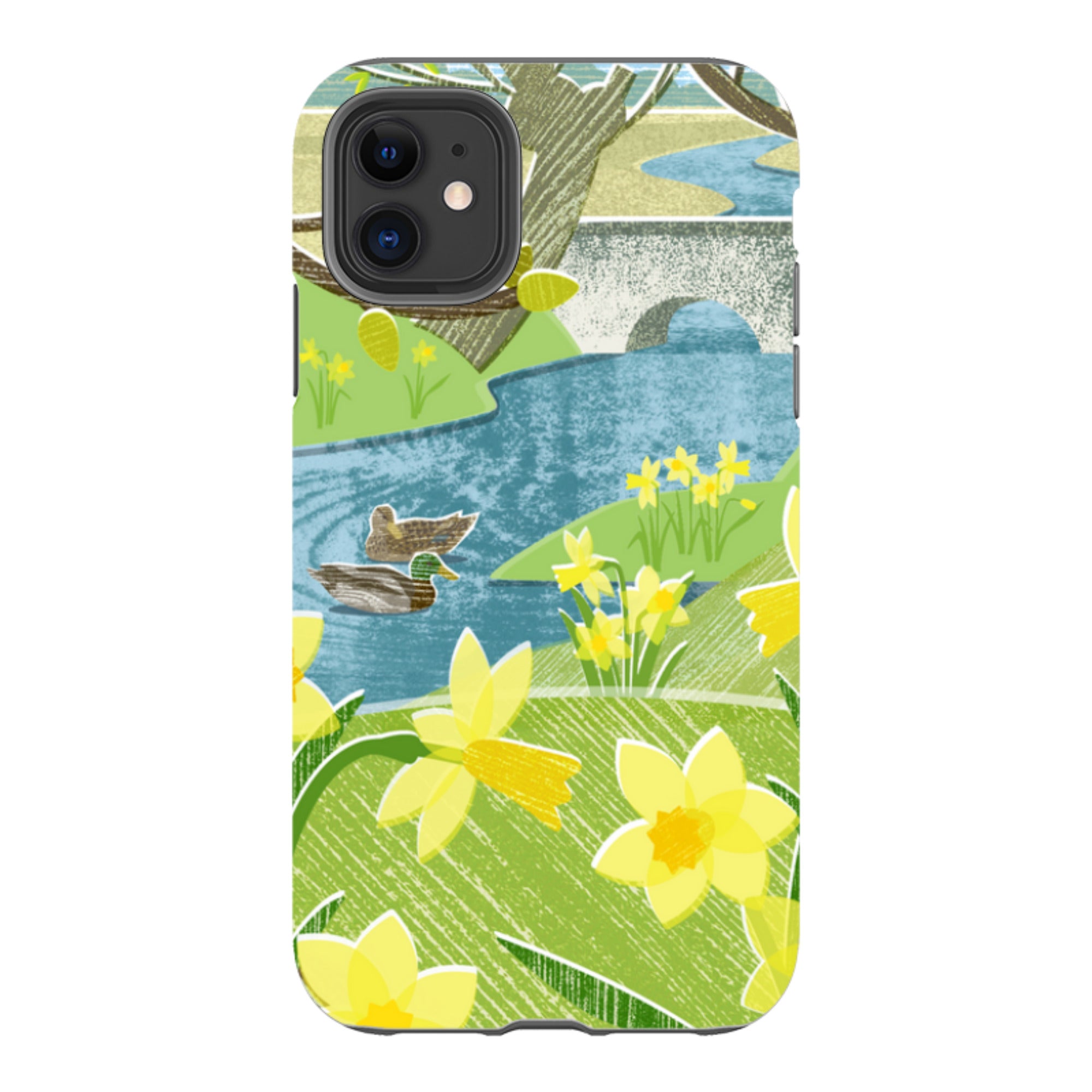 iPhone Tough Case - Daffs And Ducks By Liane Payne