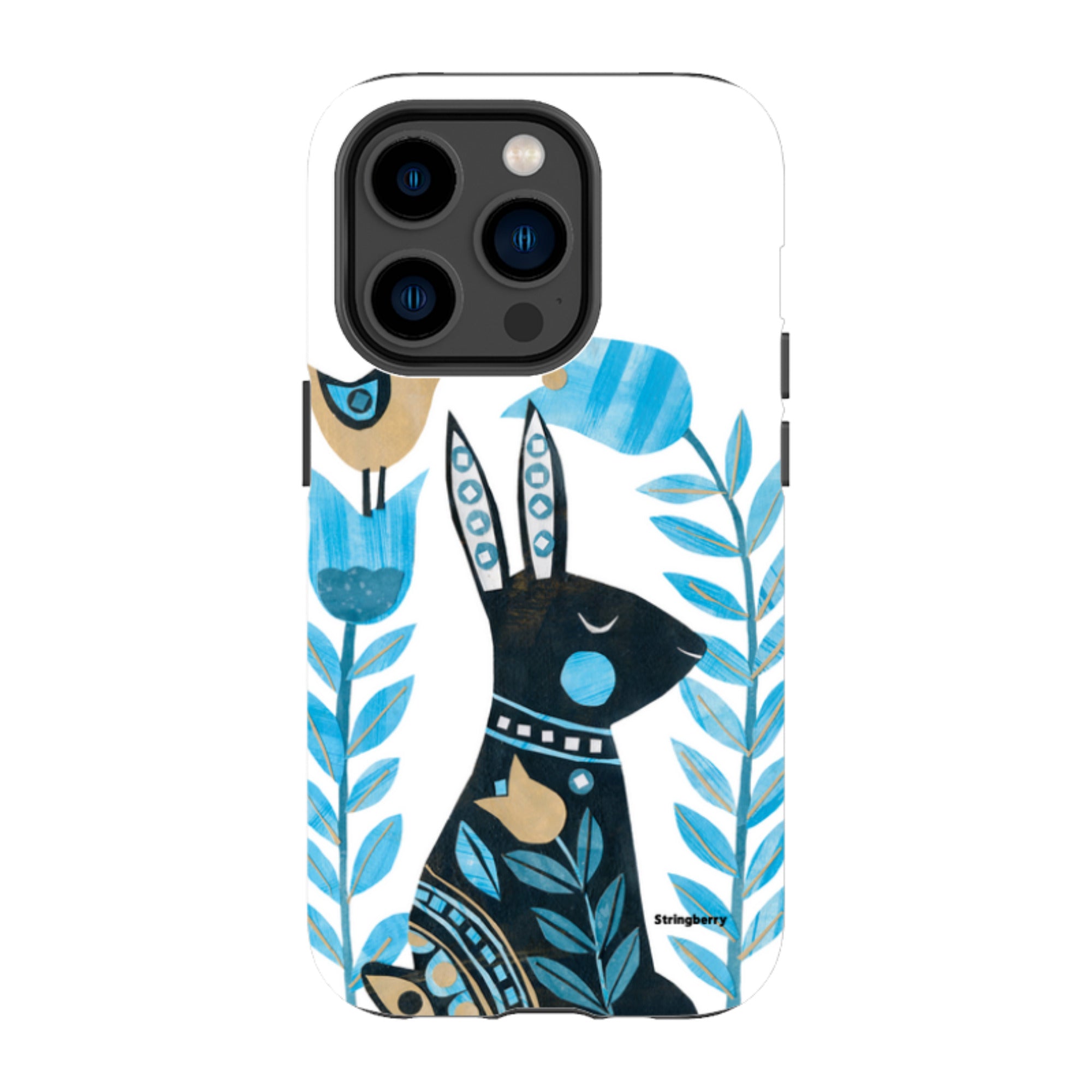 iPhone MagSafe Tough Case - Folk Rabbit By Tracey English