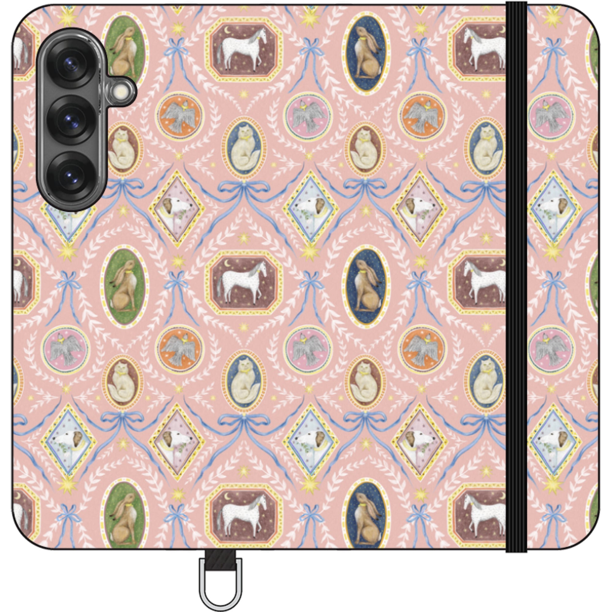 Charleston Peach Pink Wallet Case By Catherine Rowe