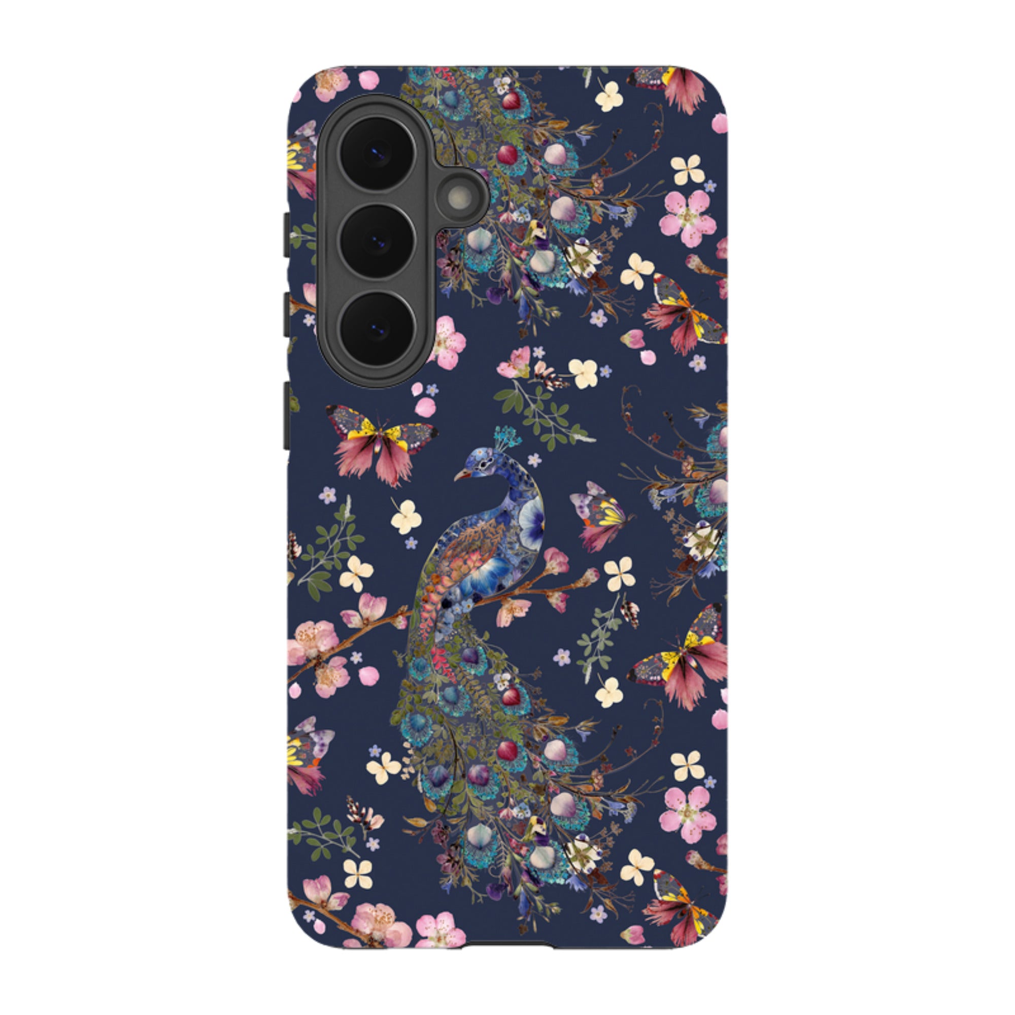 Samsung Tough Case - Peacock and Cherry Blossoms Iris By Helen Ahpornsiri