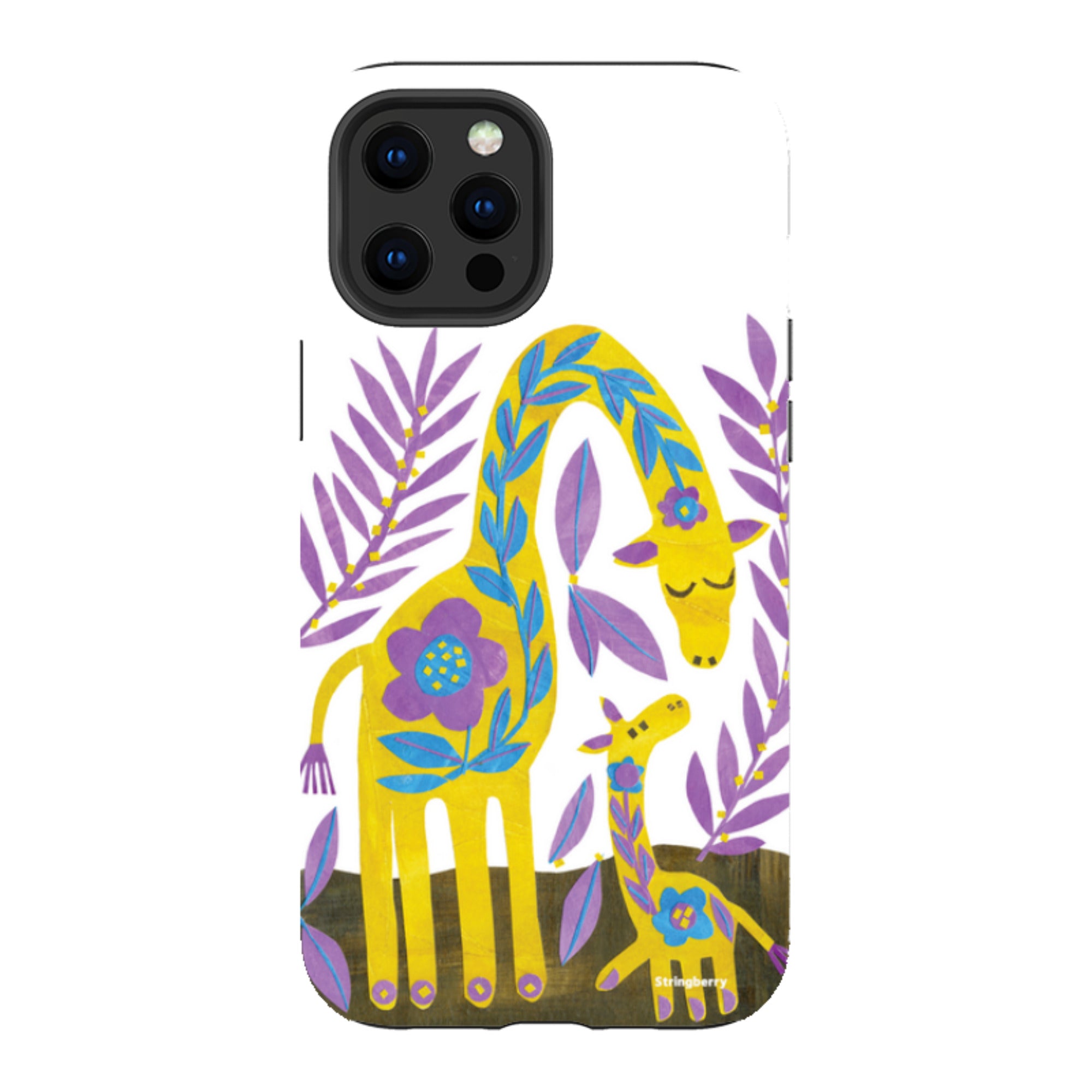 iPhone Tough Case - Folk Giraffes By Tracey English