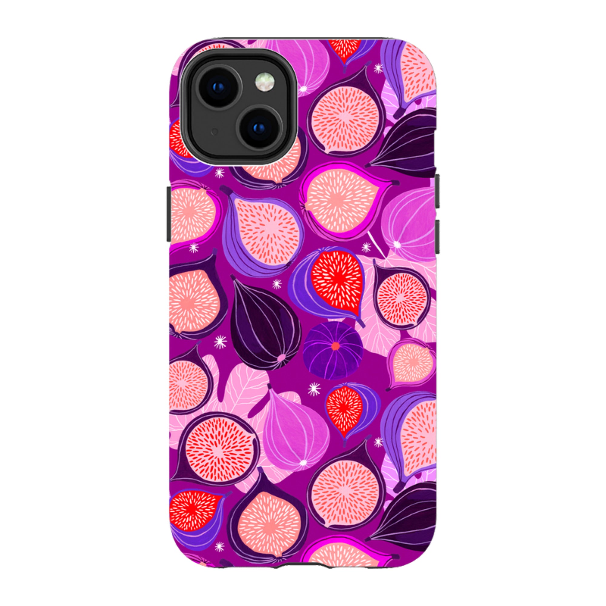 iPhone Tough Case - Ficolino Purple Pattern By Madalina Andronic