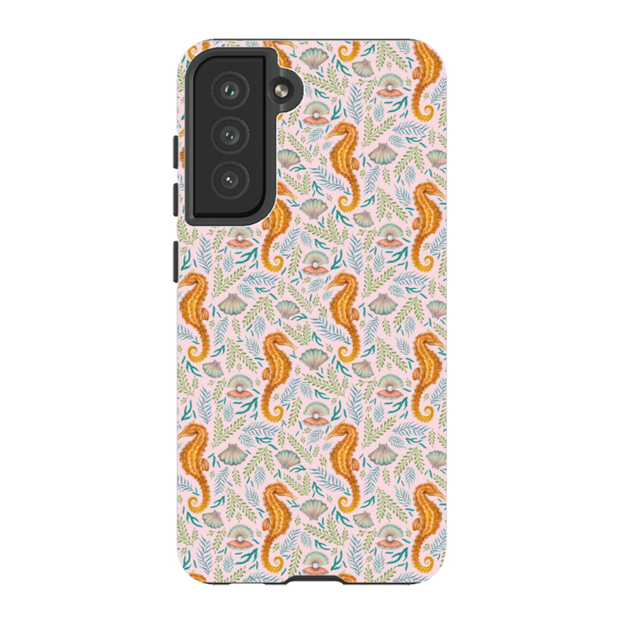 Samsung Tough Case - Seahorse Pink By Catherine Rowe