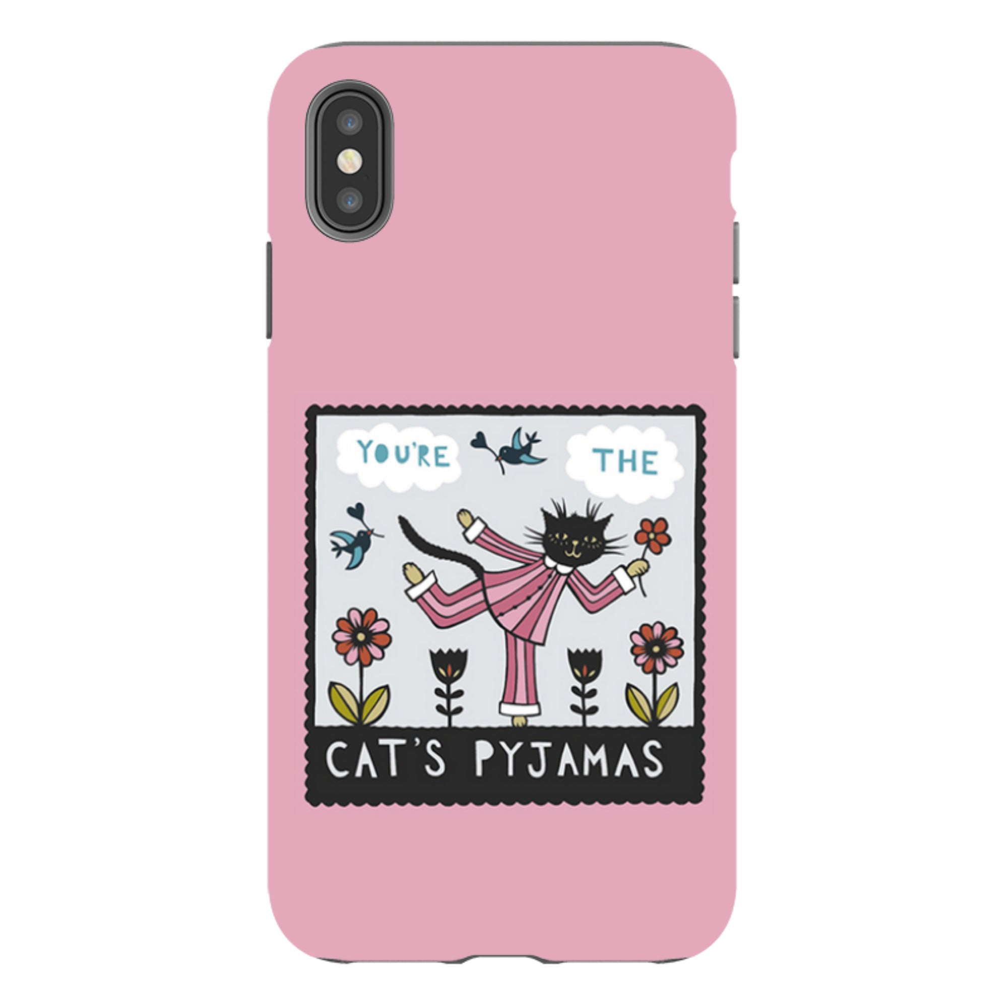 iPhone Tough Case - Cats Pyjamas Pink By Suzy Taylor