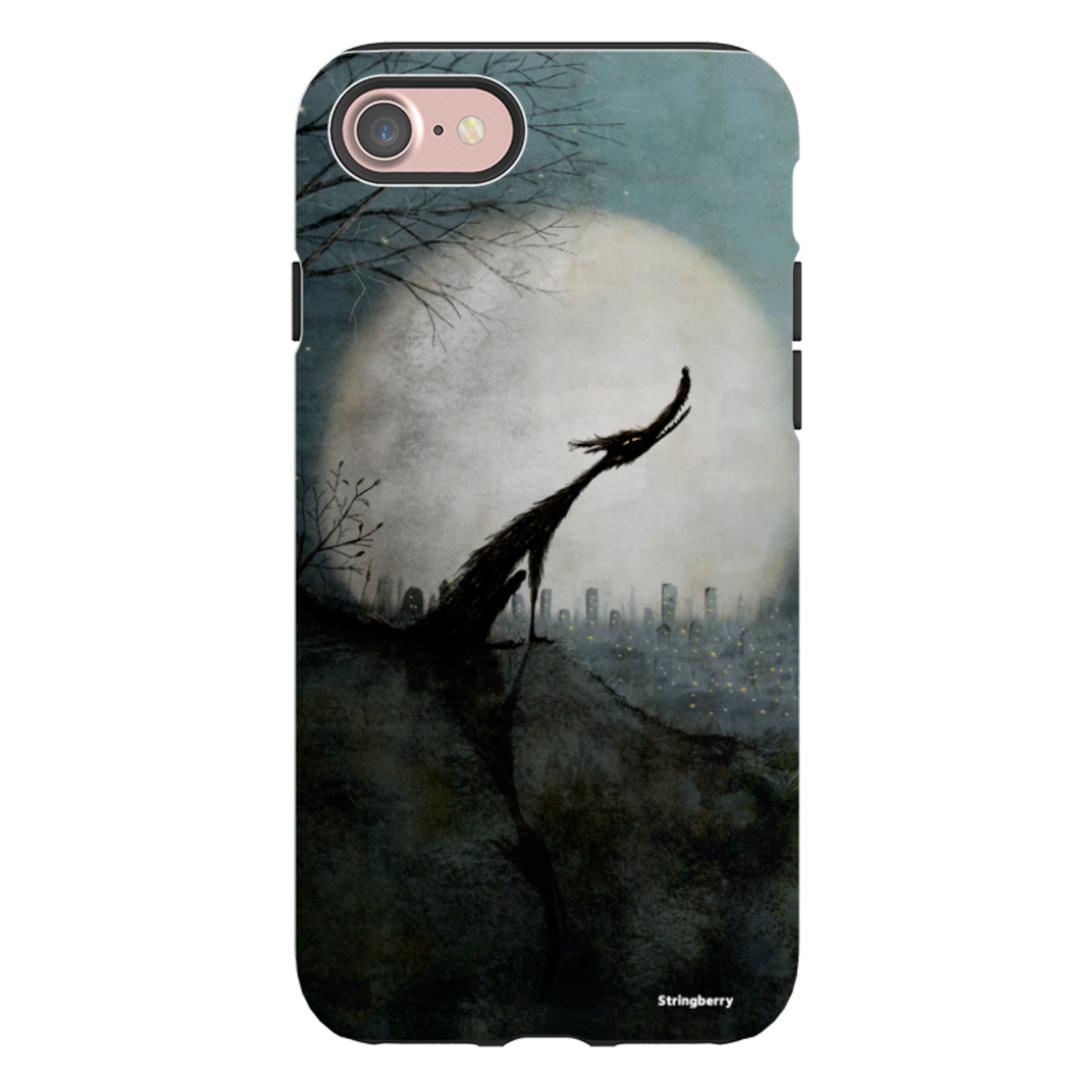 iPhone Tough Case - Wolf Moon By Maja Lindberg