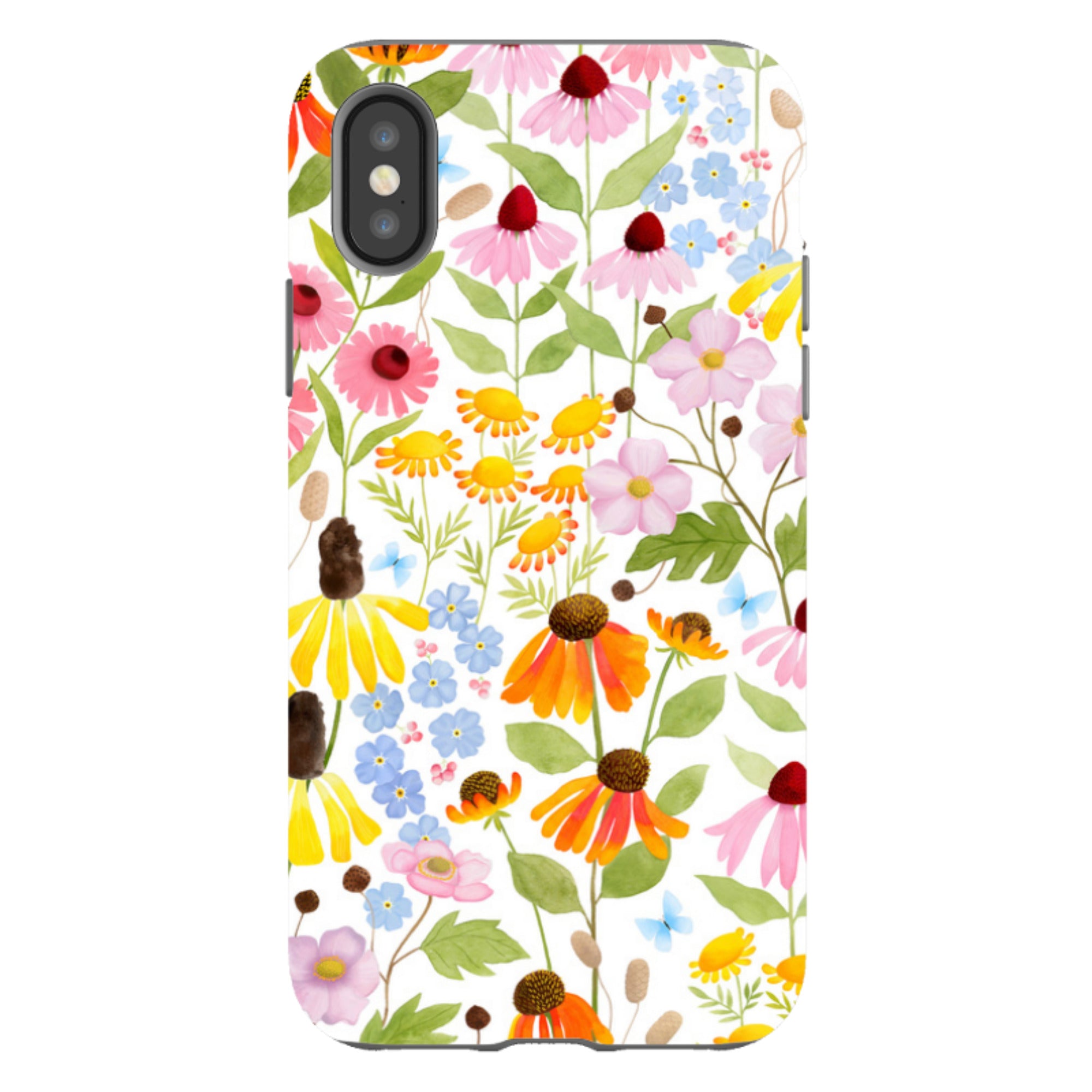 iPhone Tough Case - Wildflower Pattern By Bex Parkin