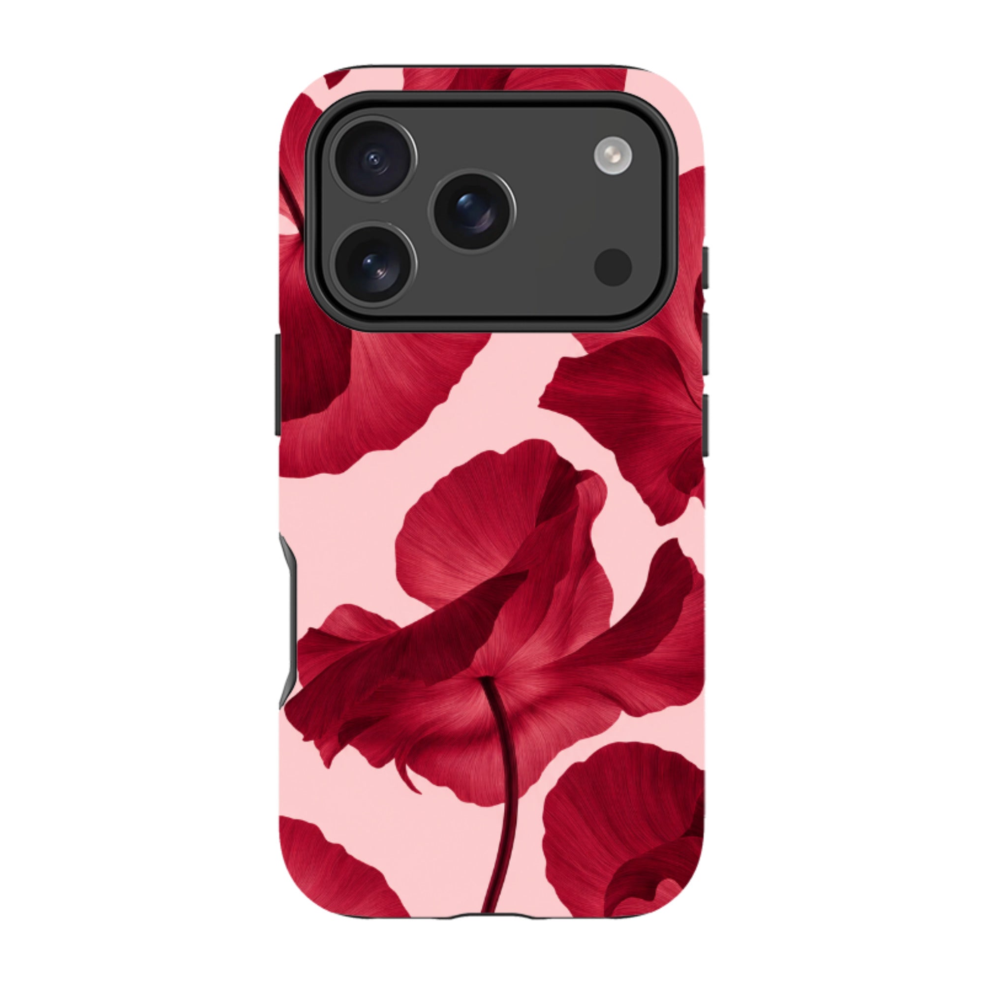 iPhone MagSafe Tough Case - Burgundy Poppy