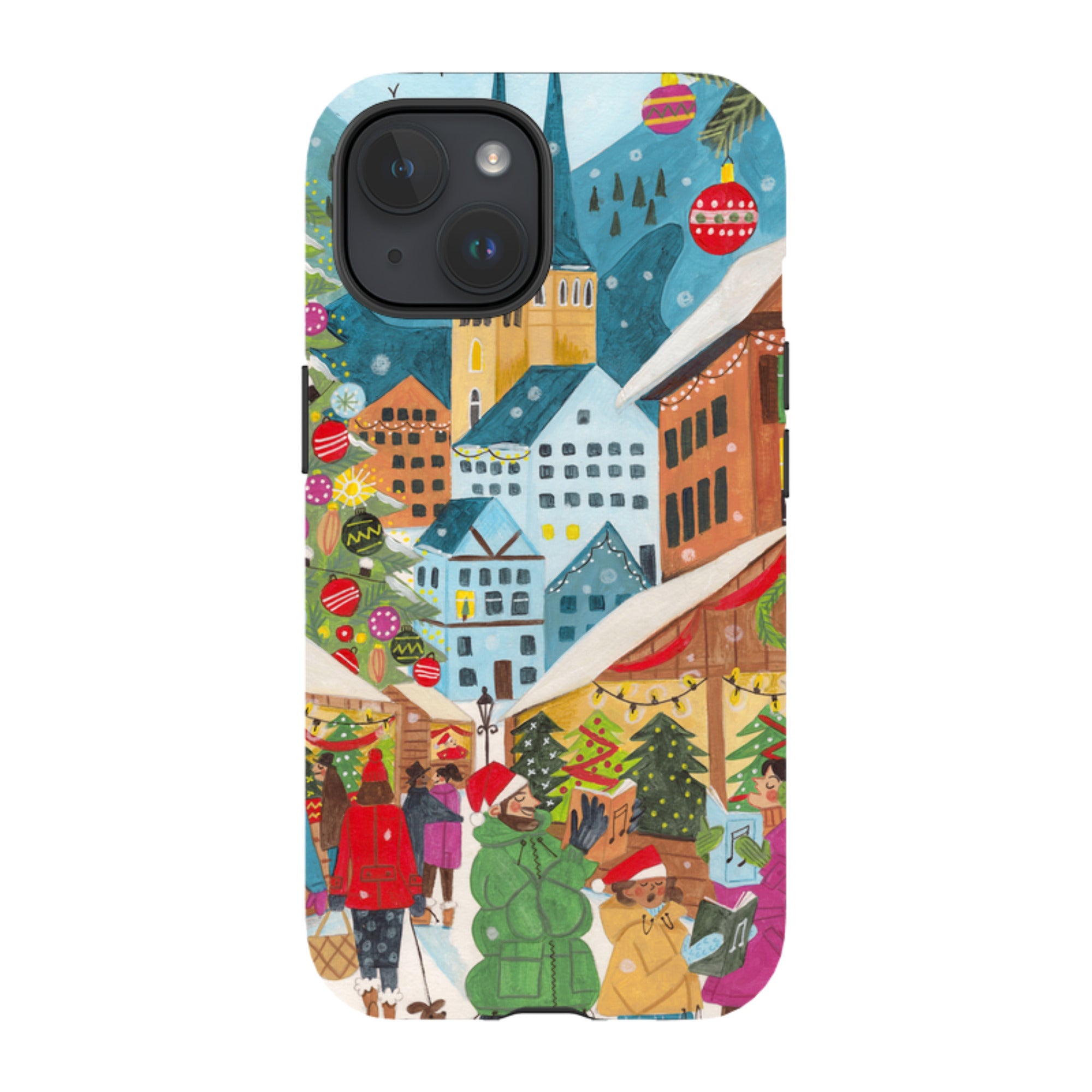 iPhone MagSafe Tough Case - Christmas Market By Caroline Bonne Muller