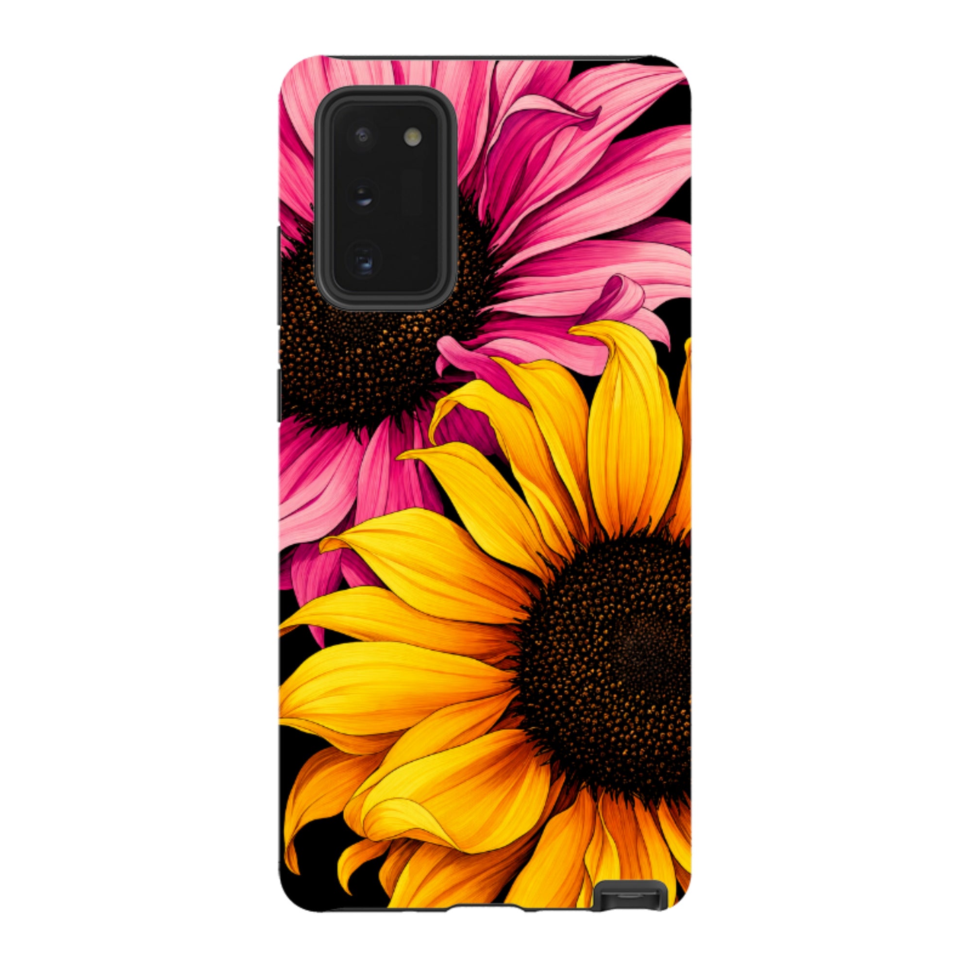 Samsung Tough Case - Yellow & Pink Sunflower