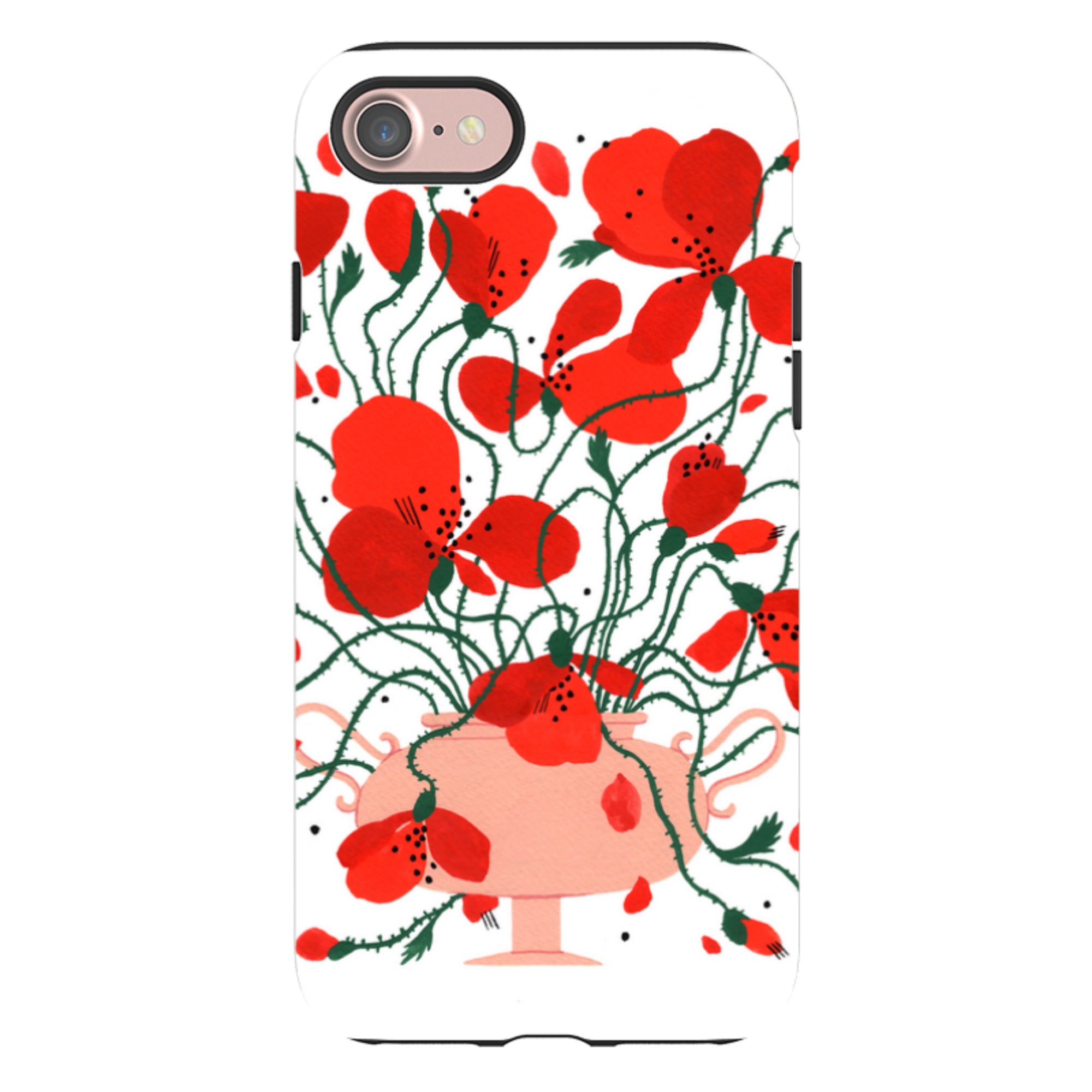 iPhone Tough Case - Poppies By Madalina Andronic
