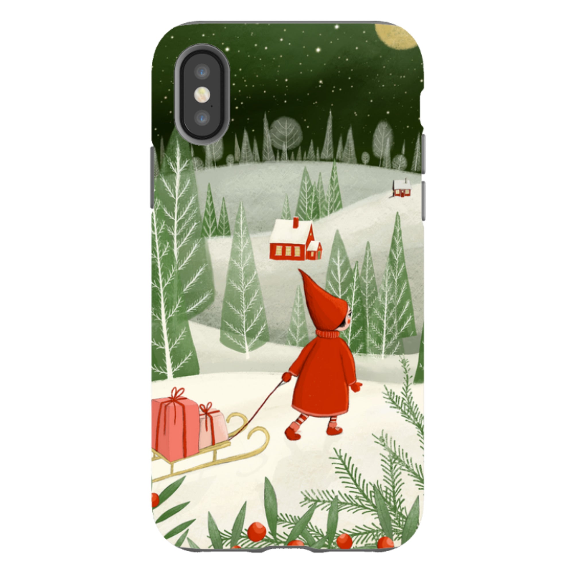 iPhone Tough Case - Christmas Night By Maja Lindberg