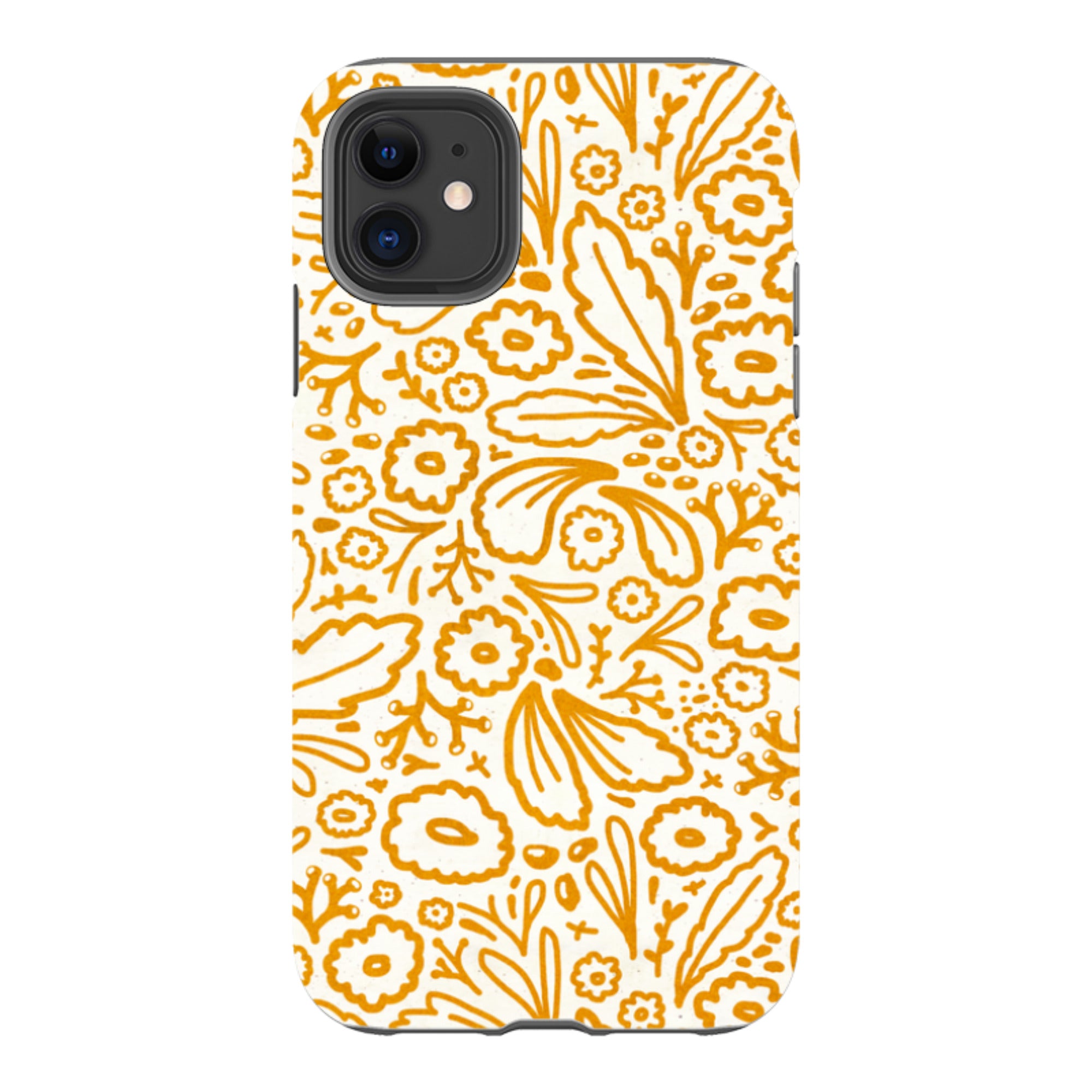 iPhone Tough Case - Wind Fall Mustard By Katherine Quinn