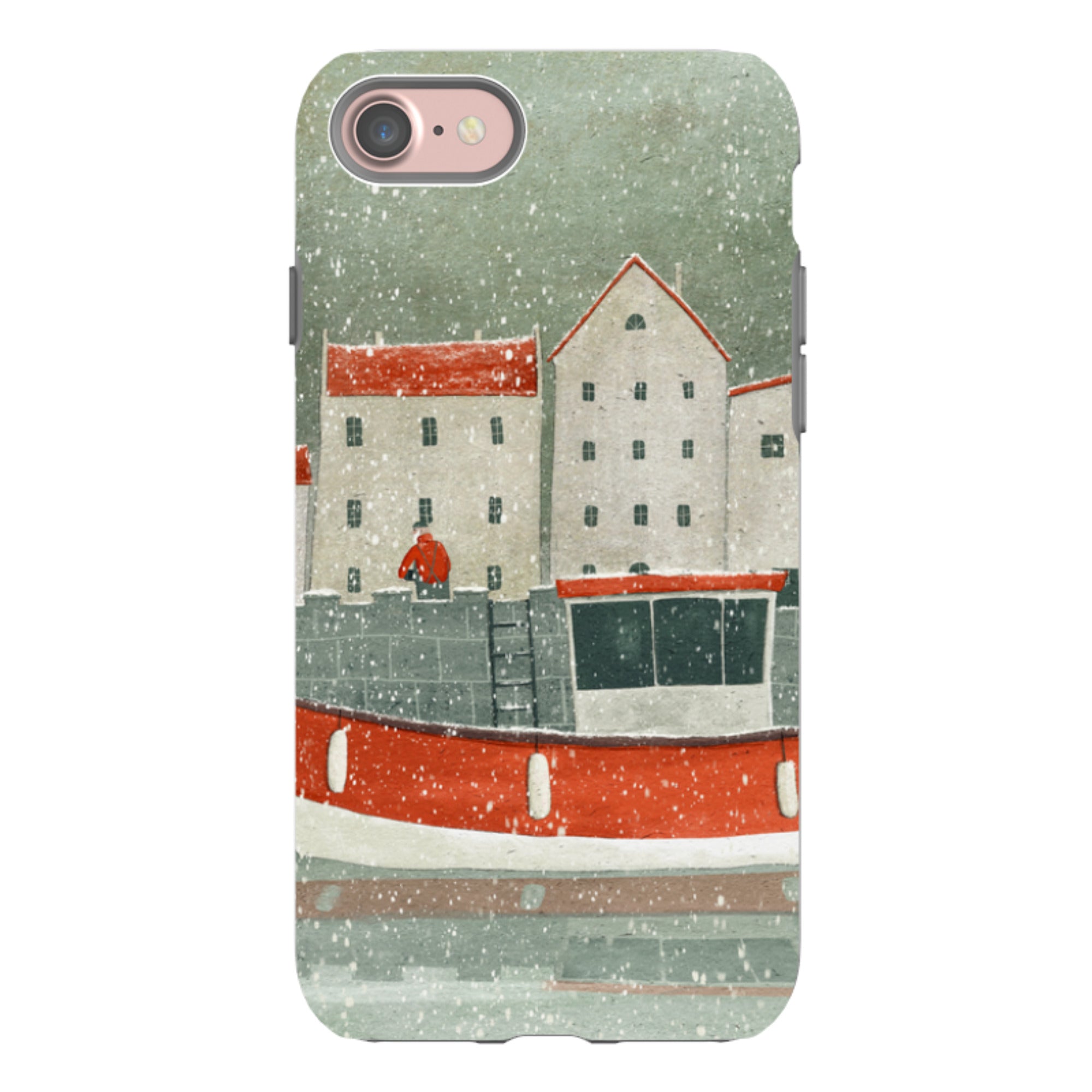 iPhone Tough Case - Christmas Harbour By Maja Lindberg