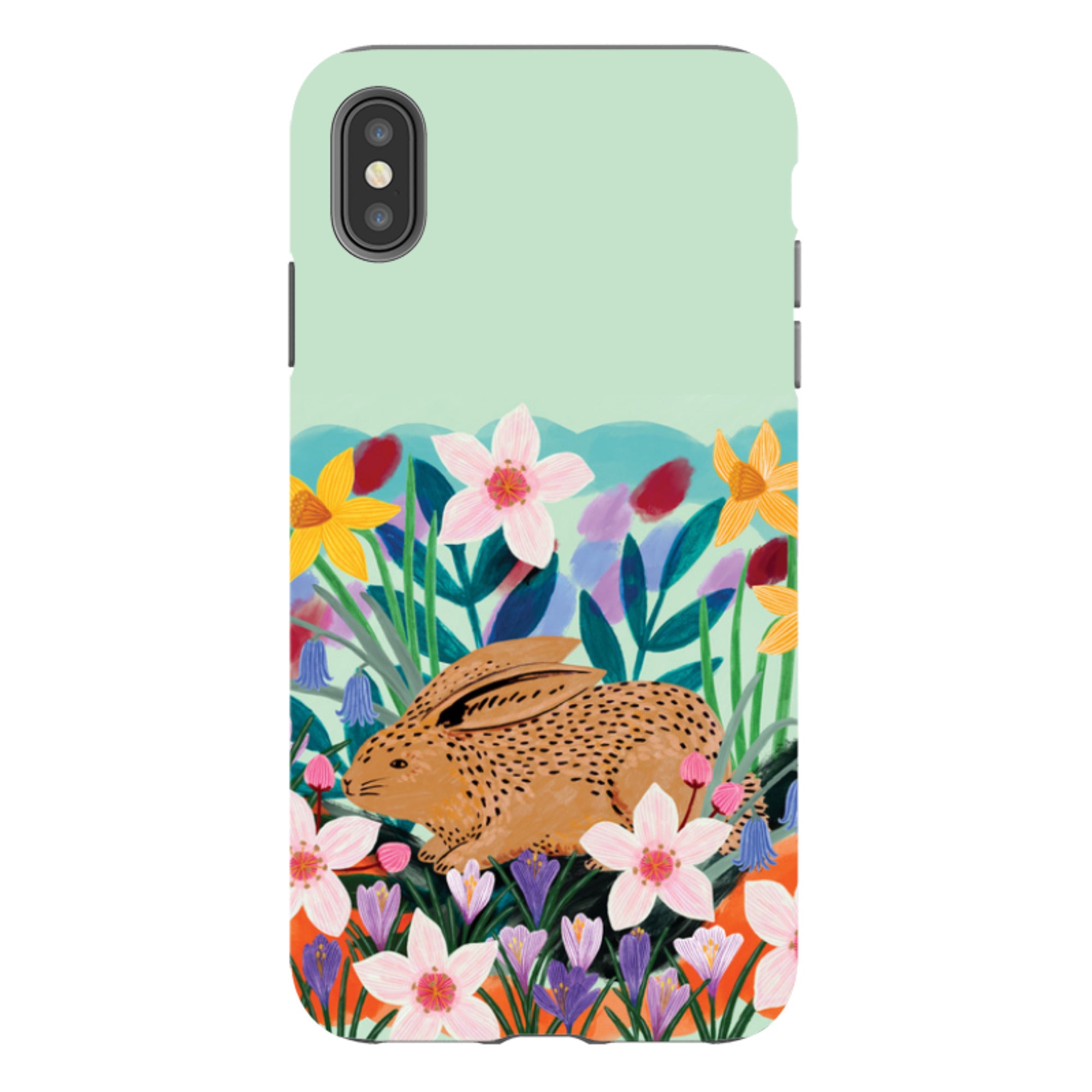 iPhone Tough Case - Spring Bunny By Lee Foster Wilson
