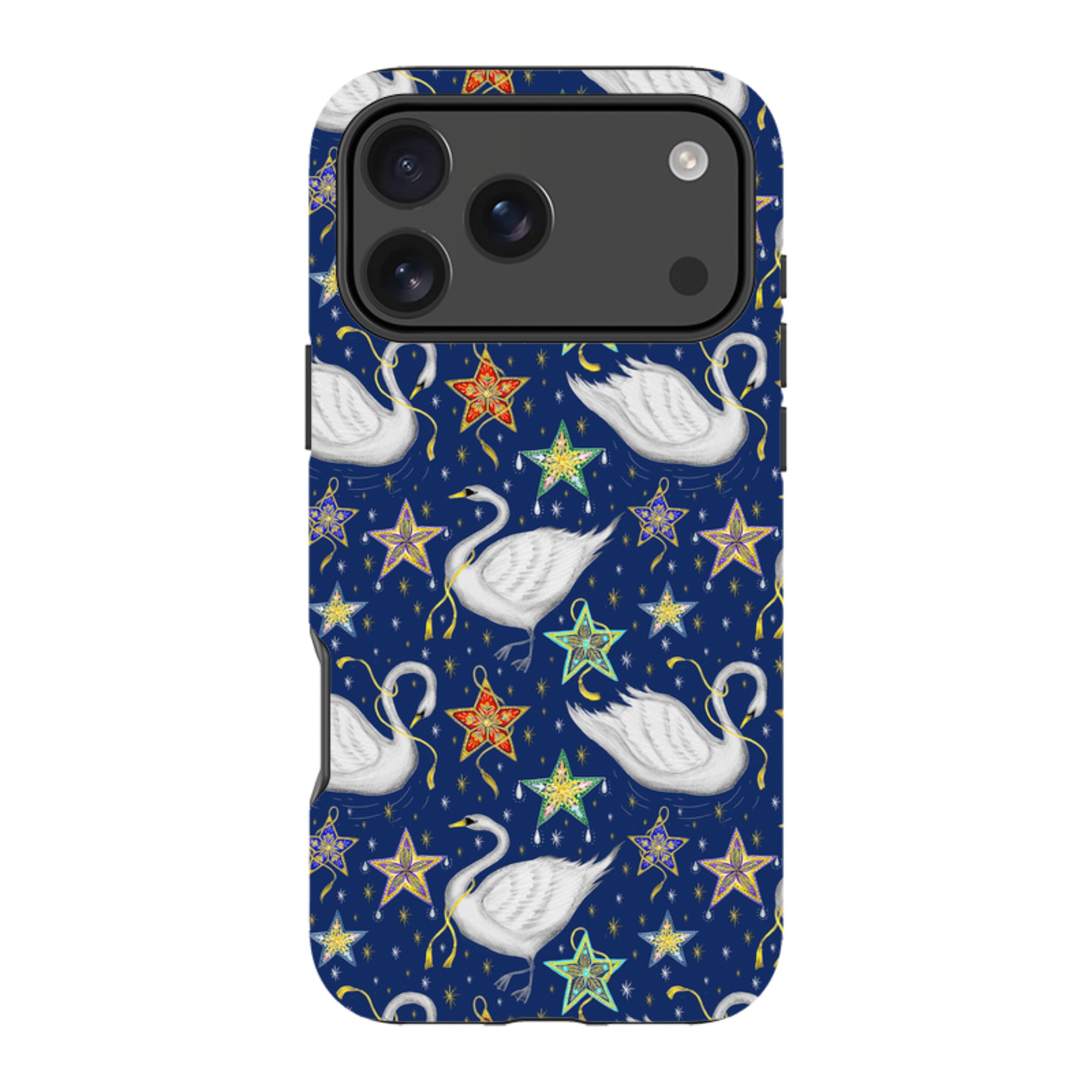 iPhone Tough Case - Swan Pattern By Catherine Rowe