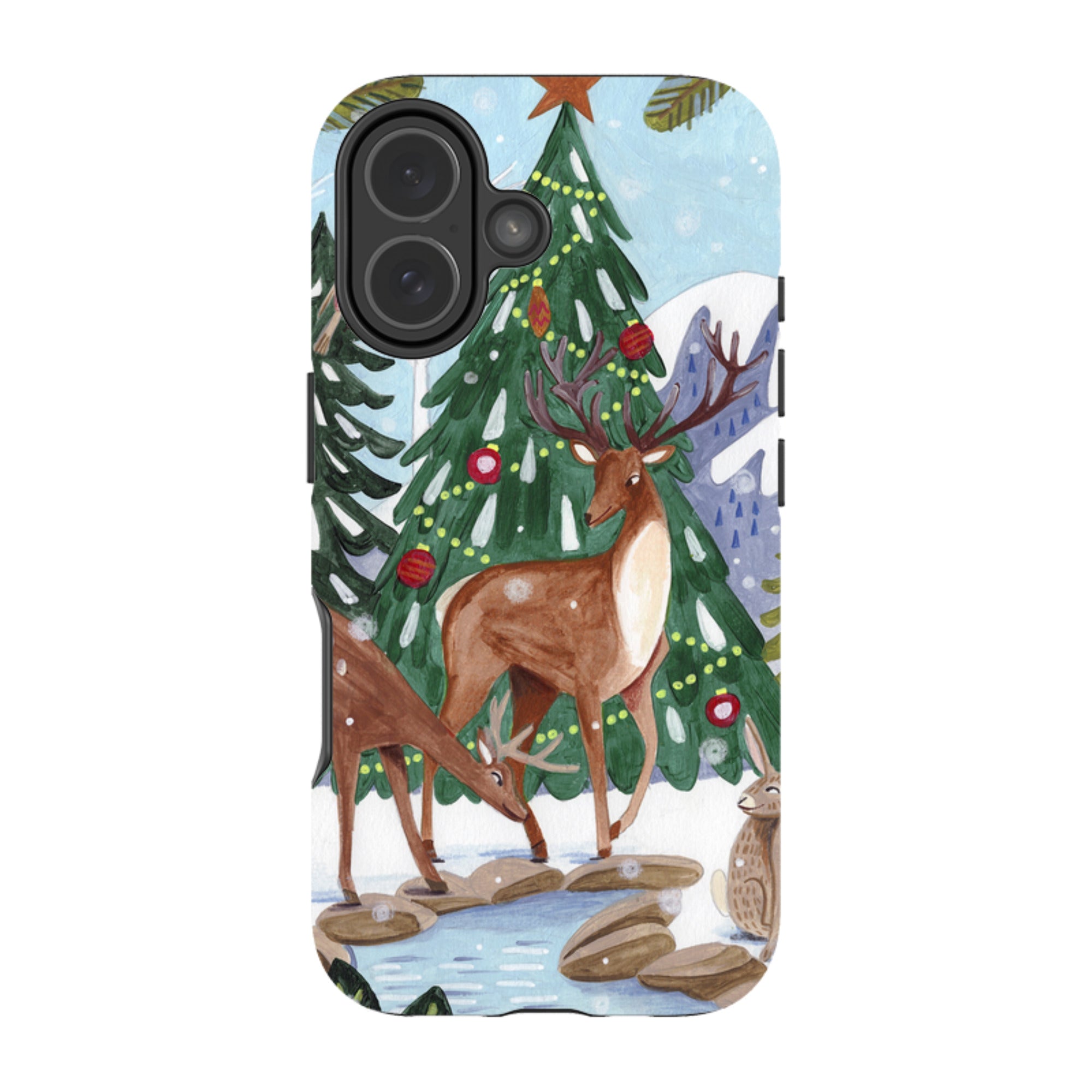 iPhone Tough Case - Winter Forest By Caroline Bonne Muller