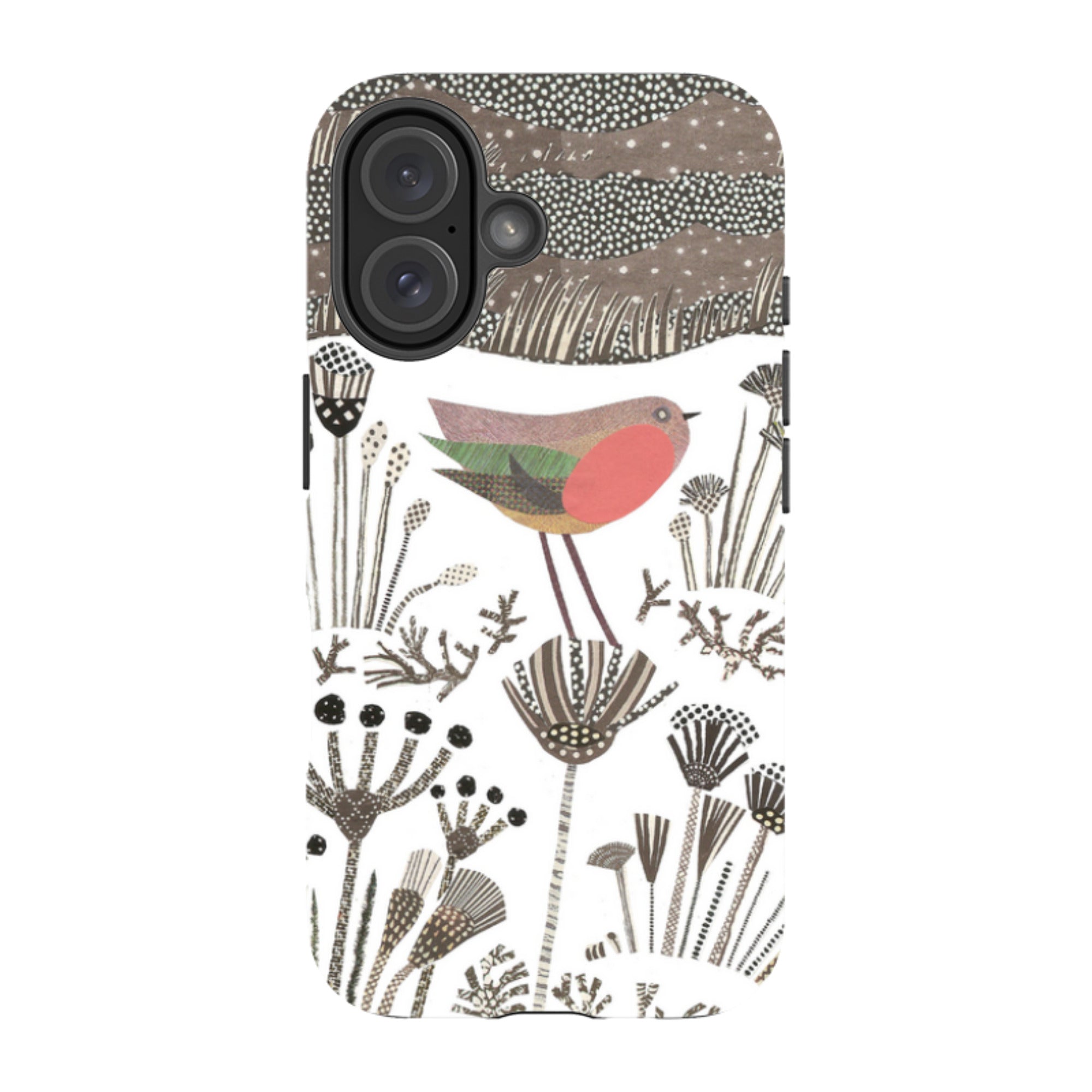 iPhone Tough Case - Robin in Snow By Jane Robbins
