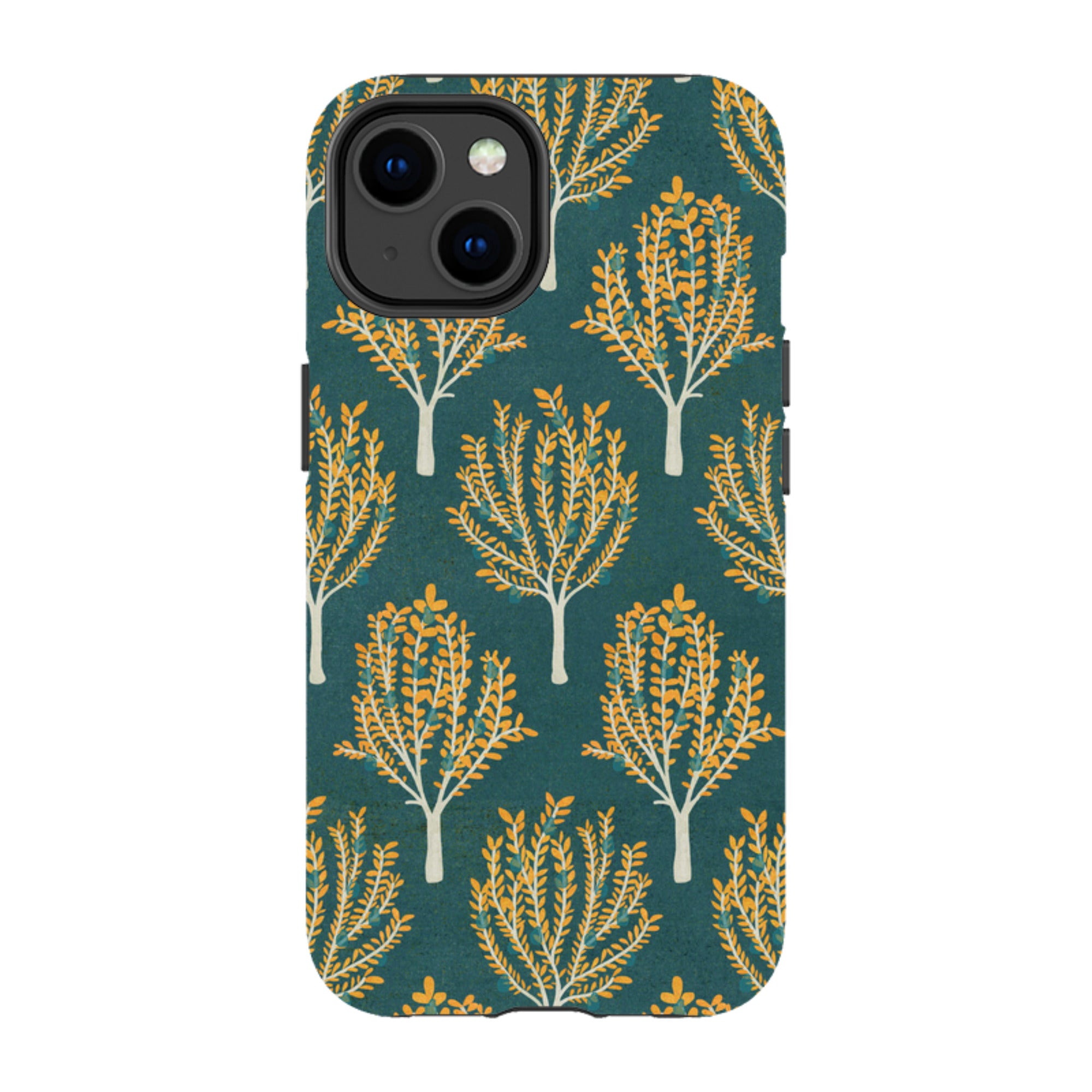 iPhone Tough Case - Pear Trees Teal By Katherine Quinn