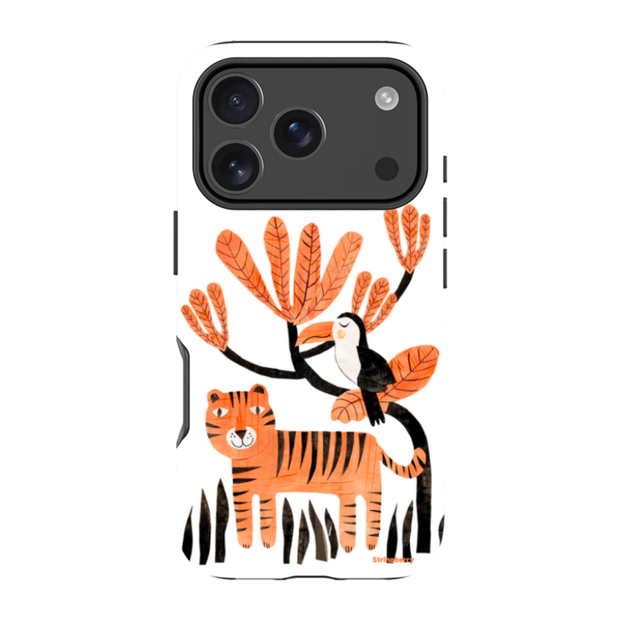 iPhone Tough Case - Tiger And Toucan By Tracey English