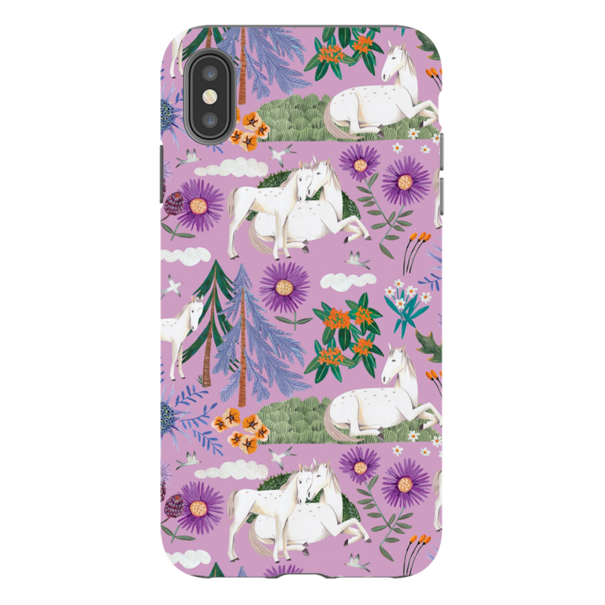 iPhone Tough Case - Horse Pattern By Caroline Bonne Muller