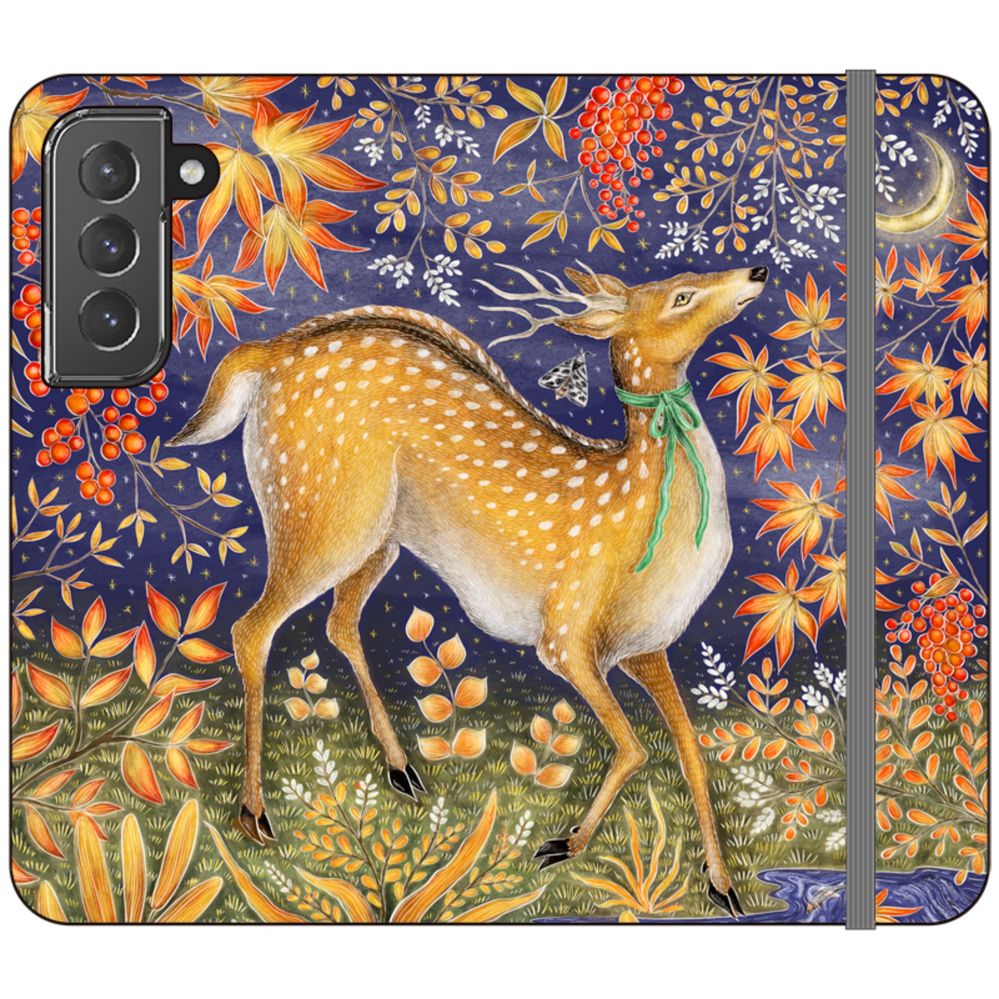 Autumn Deer Wallet Case By Catherine Rowe