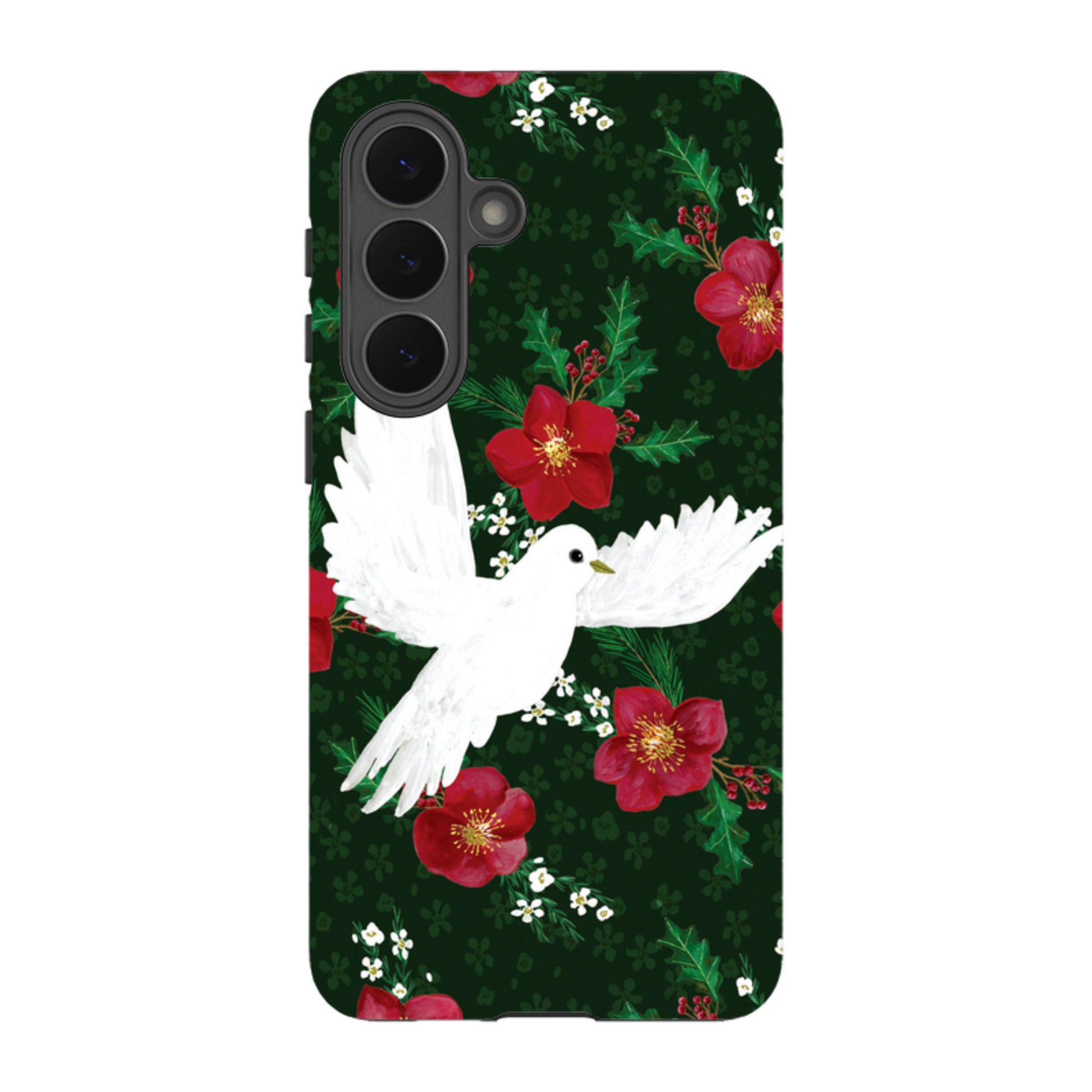 Samsung Tough Case - Dove and Floral By Abby Jacobs