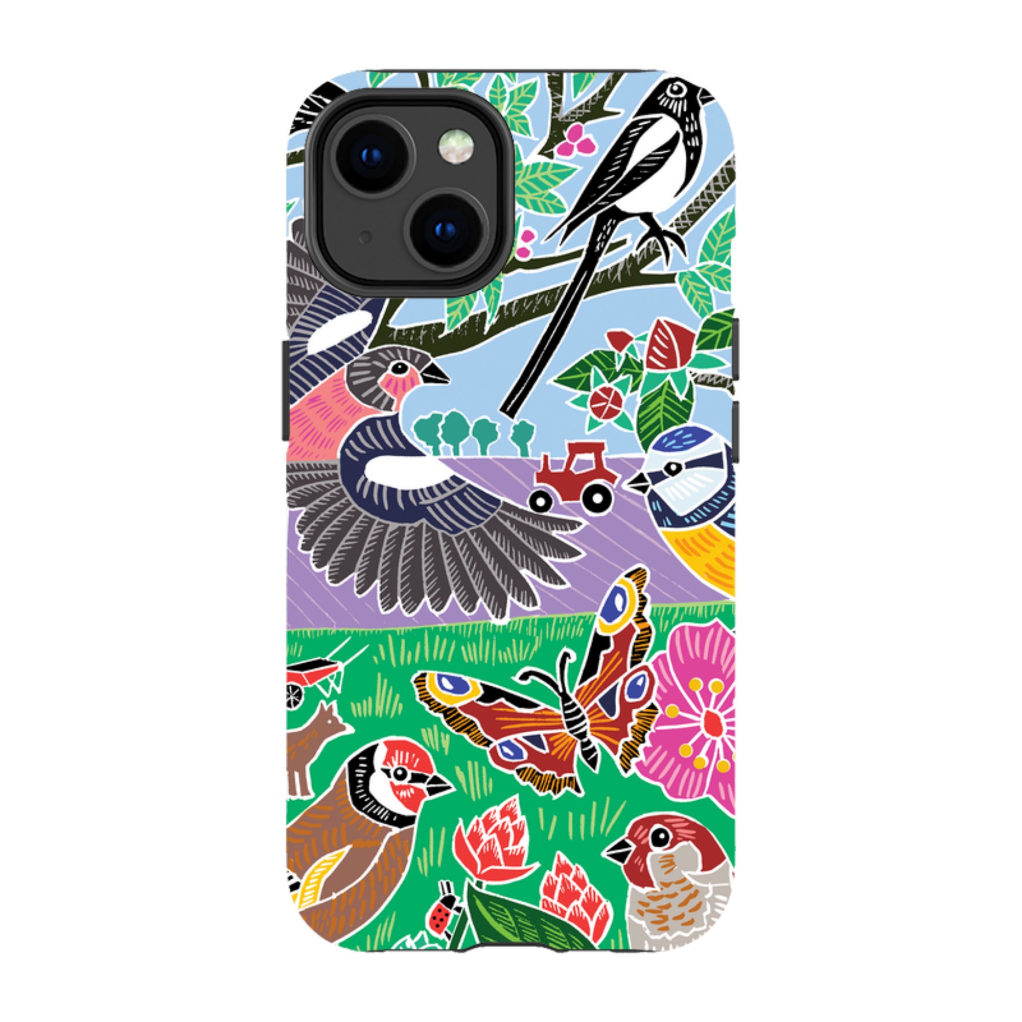 iPhone Tough Case - Garden Bird Jigsaw B By Kate Heiss