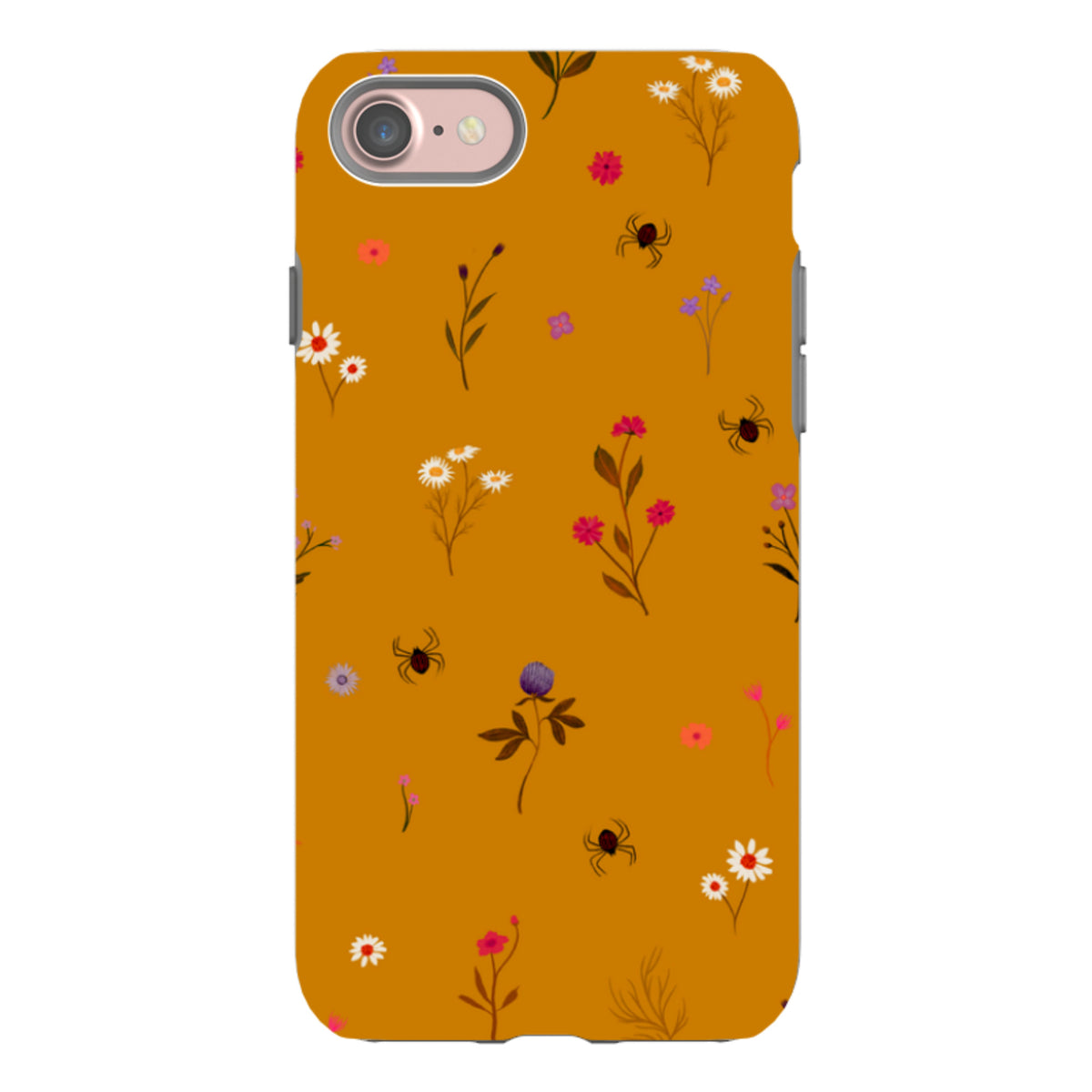 iPhone Tough Case - Florals and Spiders - Spice By Katherine Quinn