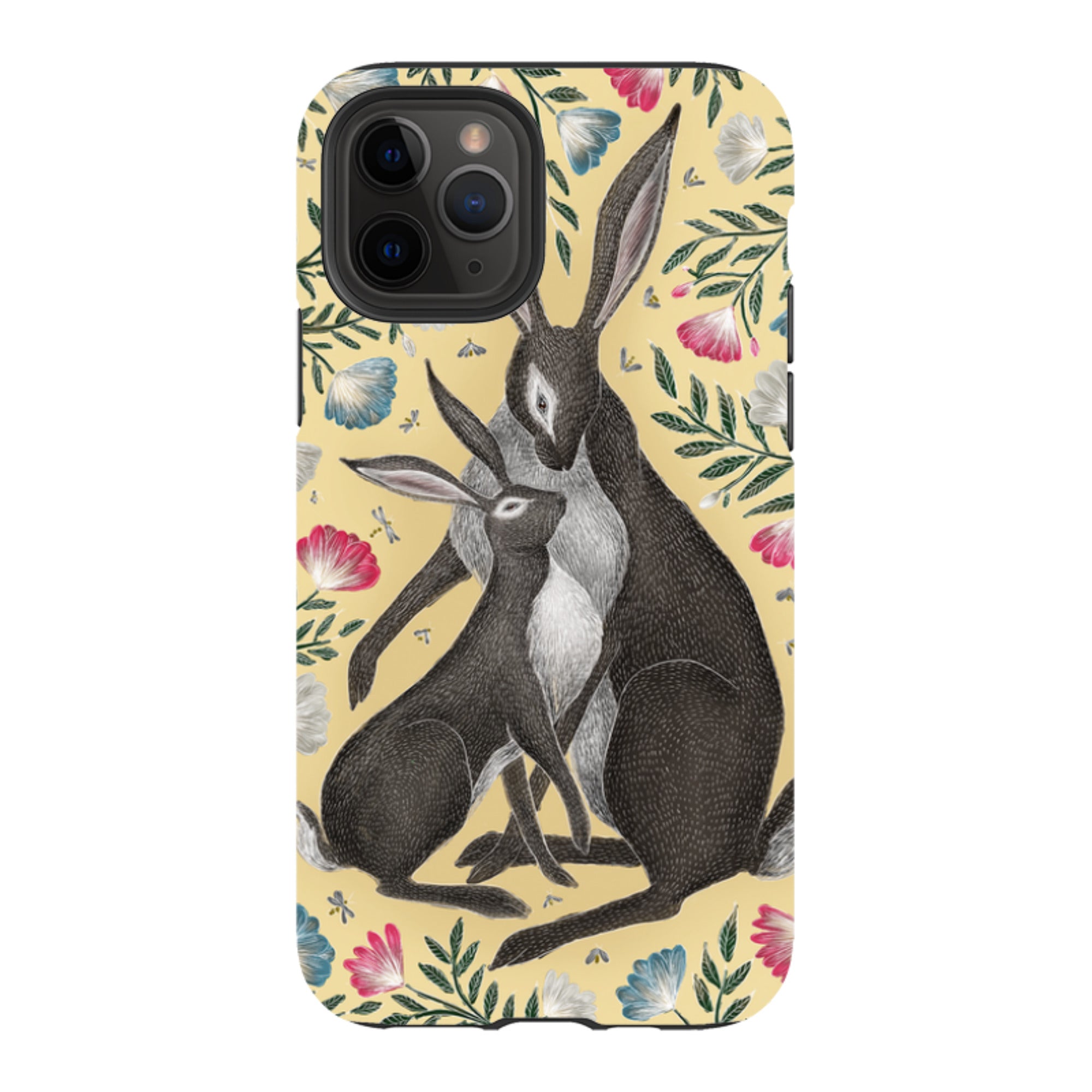 iPhone Tough Case - Mother And Baby Hare By Catherine Rowe