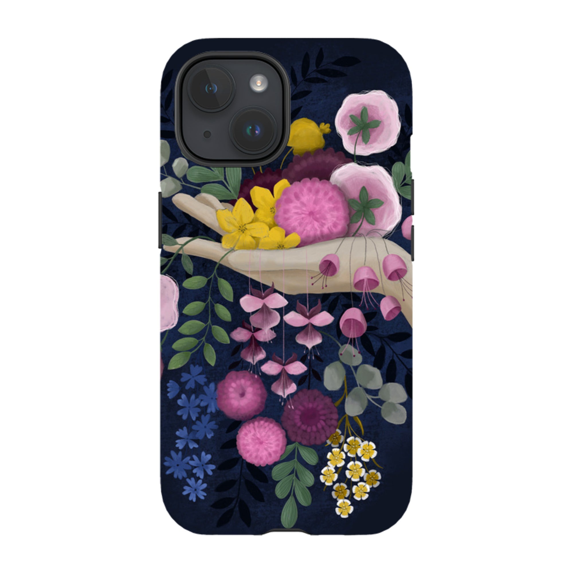 iPhone Tough Case - Flower Hand By Bex Parkin