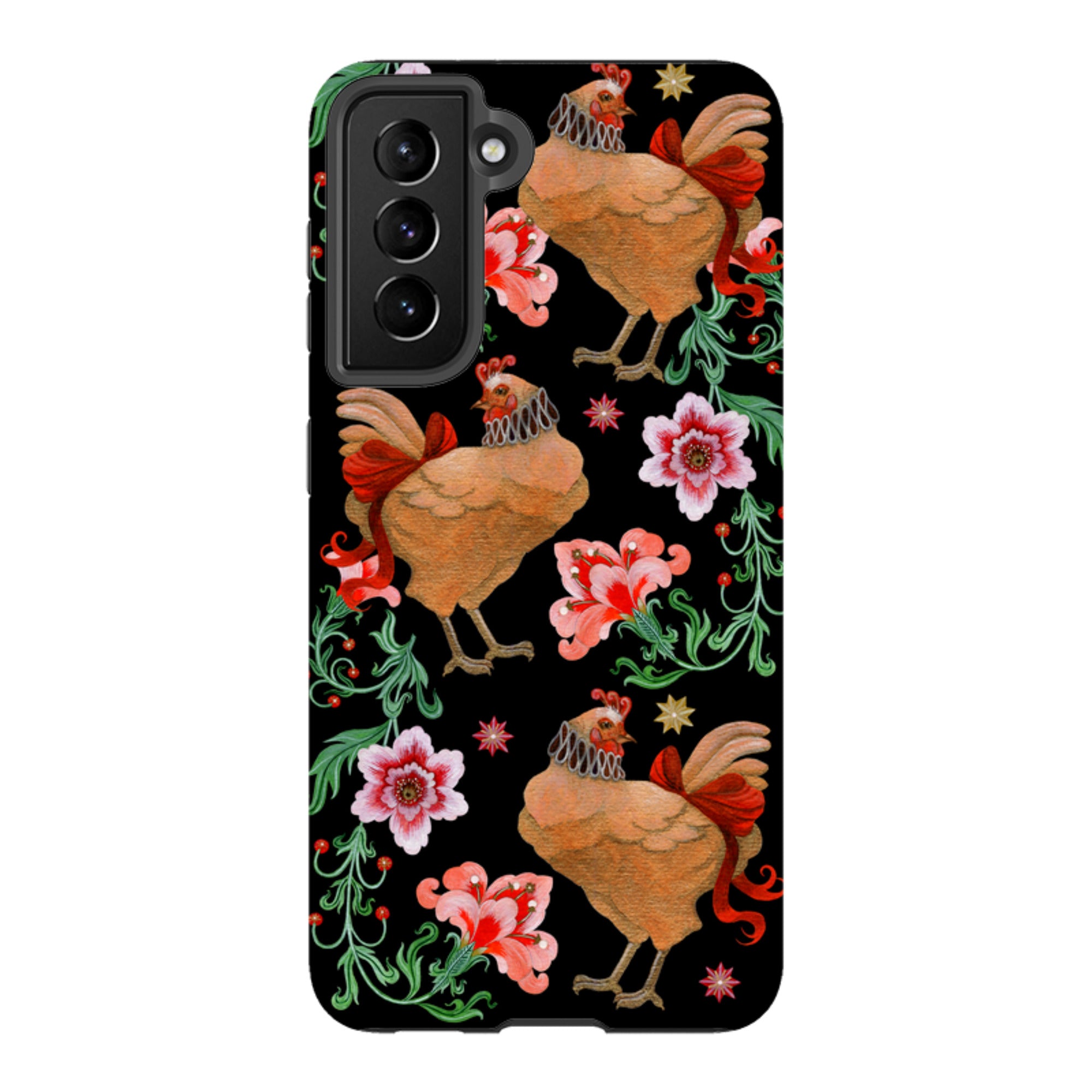 Samsung Tough  Case - Three French Hens By Maria Matos