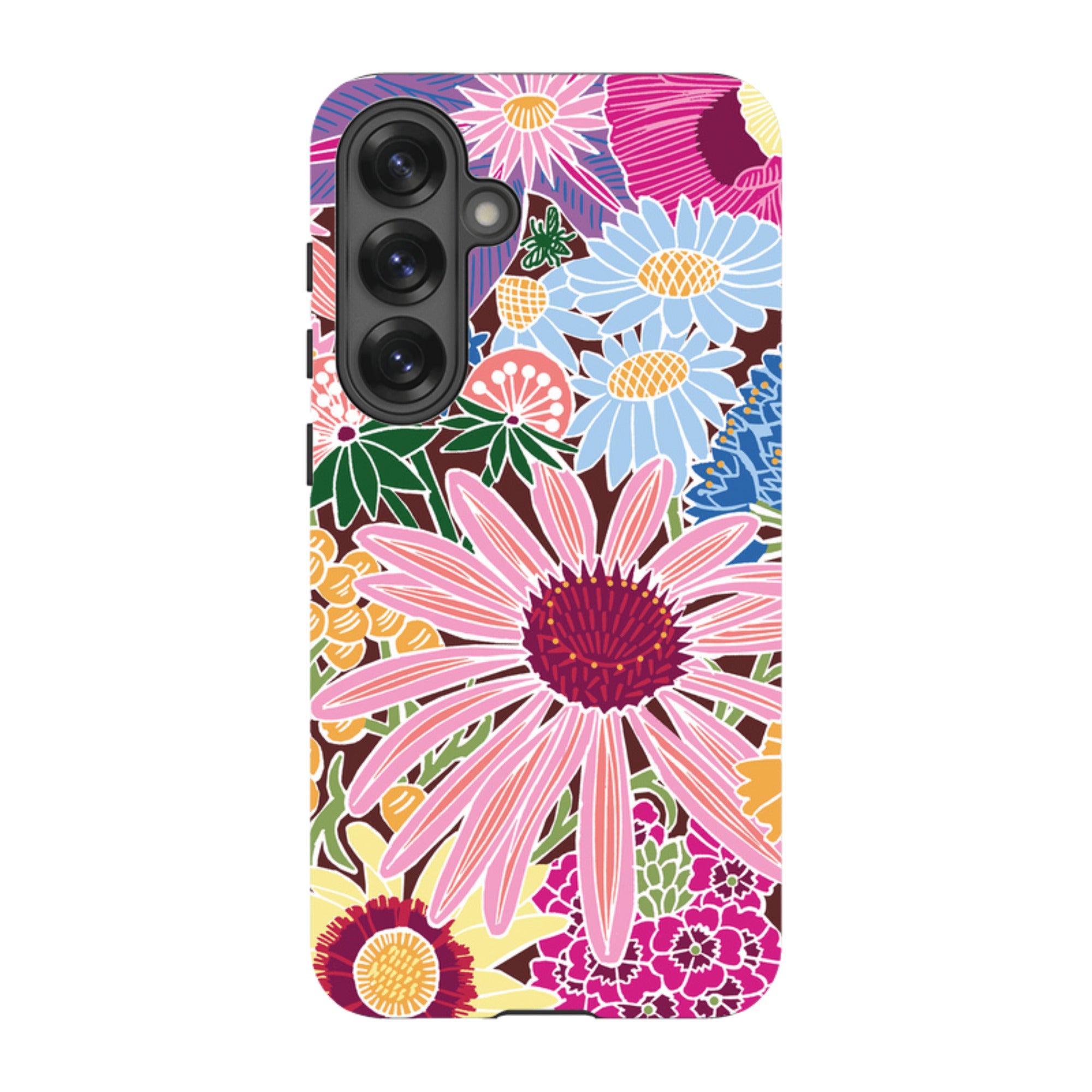 Samsung Tough Case - Jigsaw Floral 1 By kate Heiss