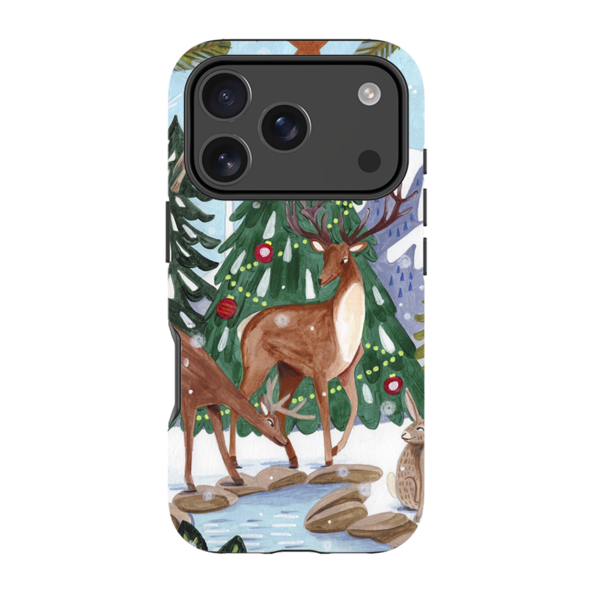 iPhone Tough Case - Winter Forest By Caroline Bonne Muller