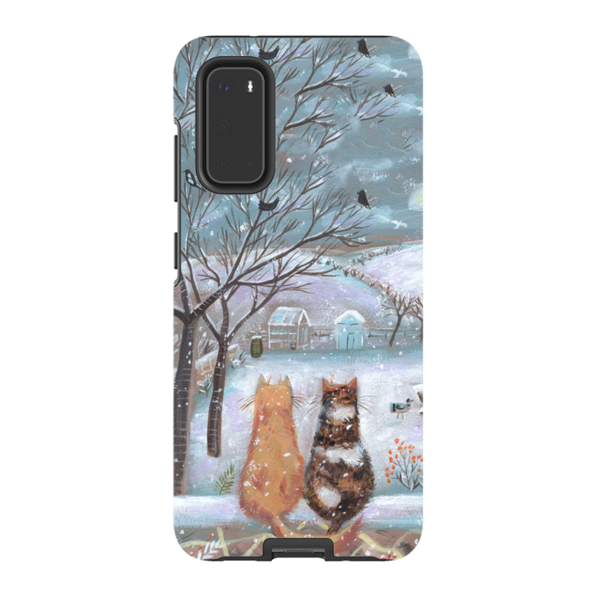 Samsung Tough Case - Winter Cottage Cats By Mary Stubberfield