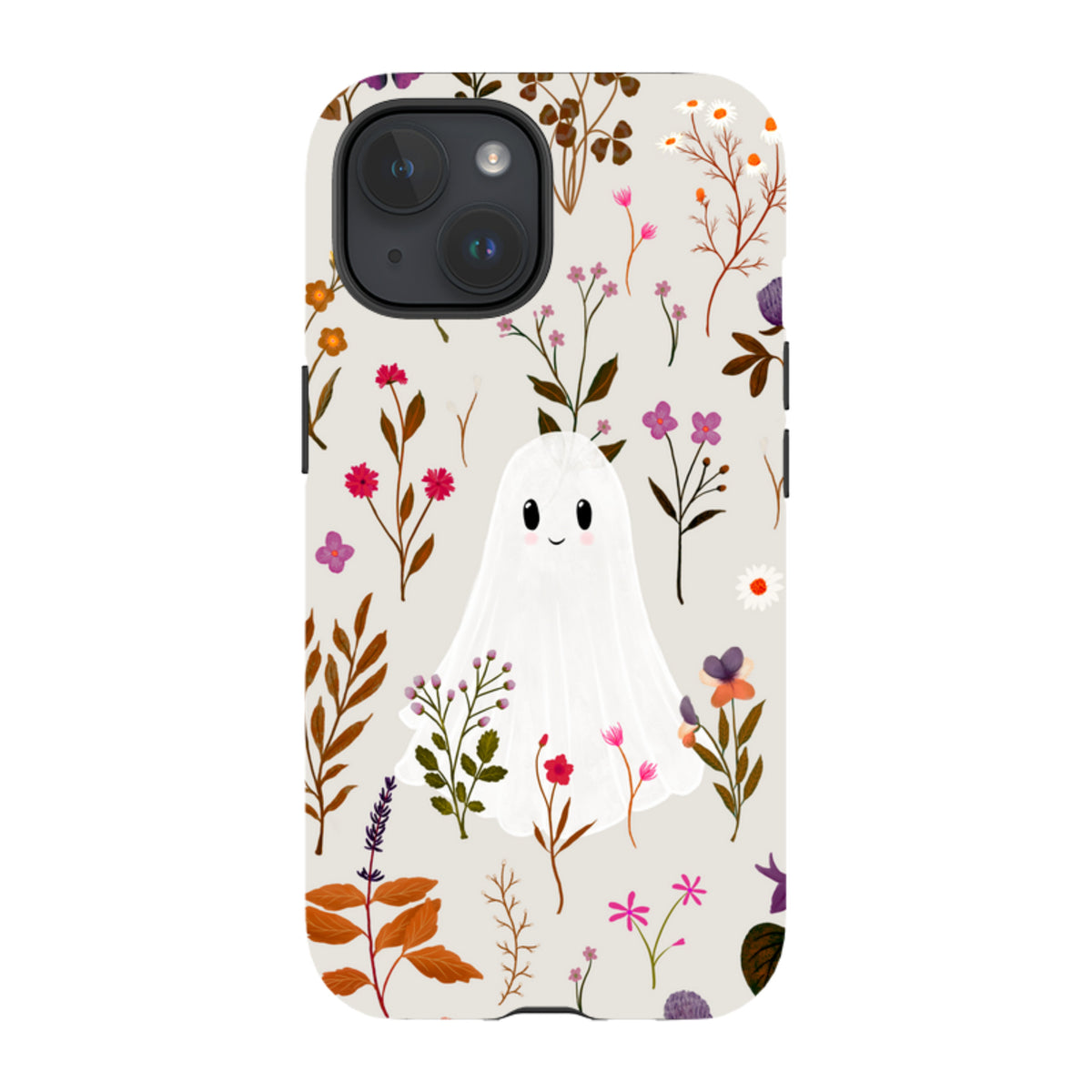 iPhone Tough Case - Ghost in the Garden - Stone Multi By Katherine Quinn