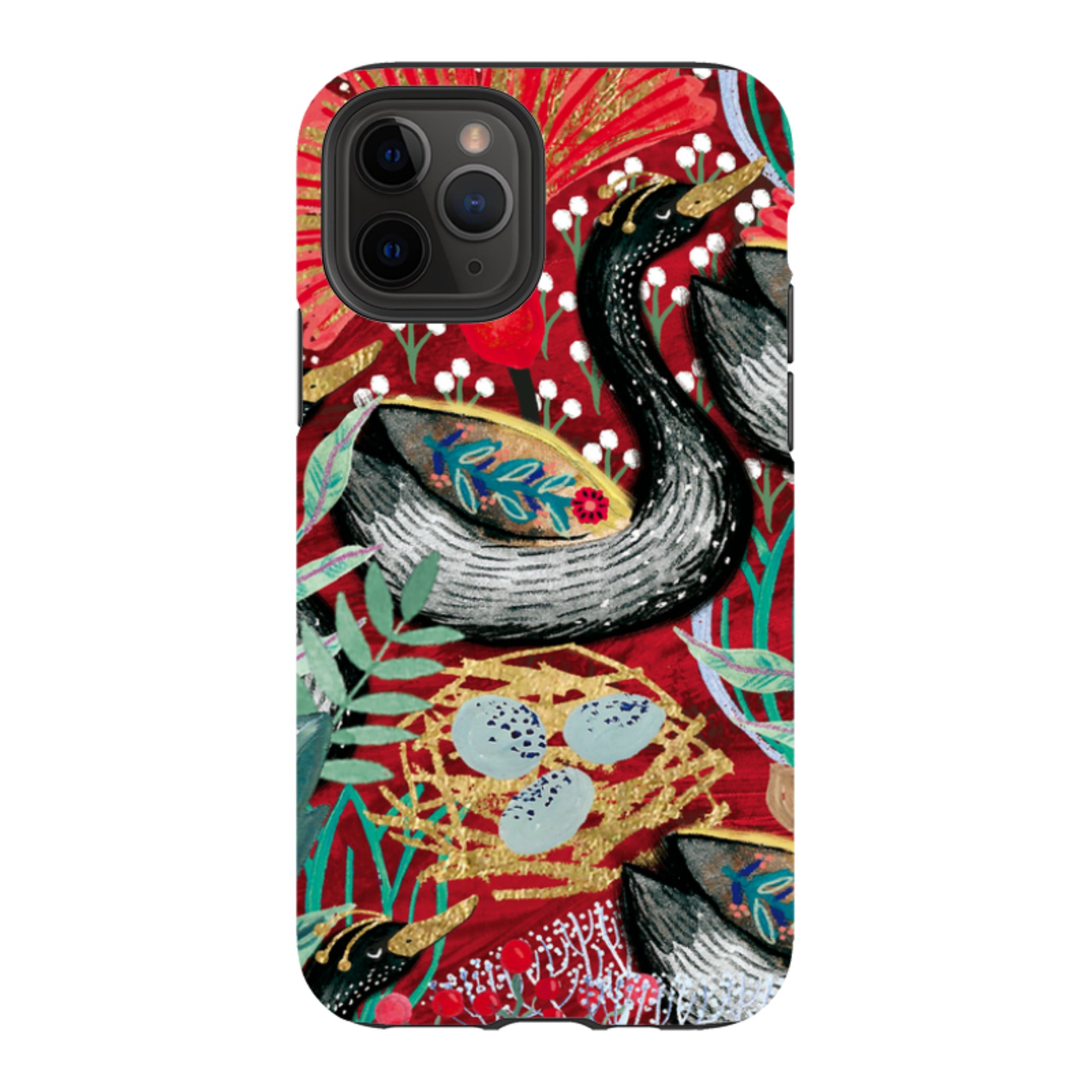 iPhone Tough Case - Eight Geese A Laying By Emma Frances Grant